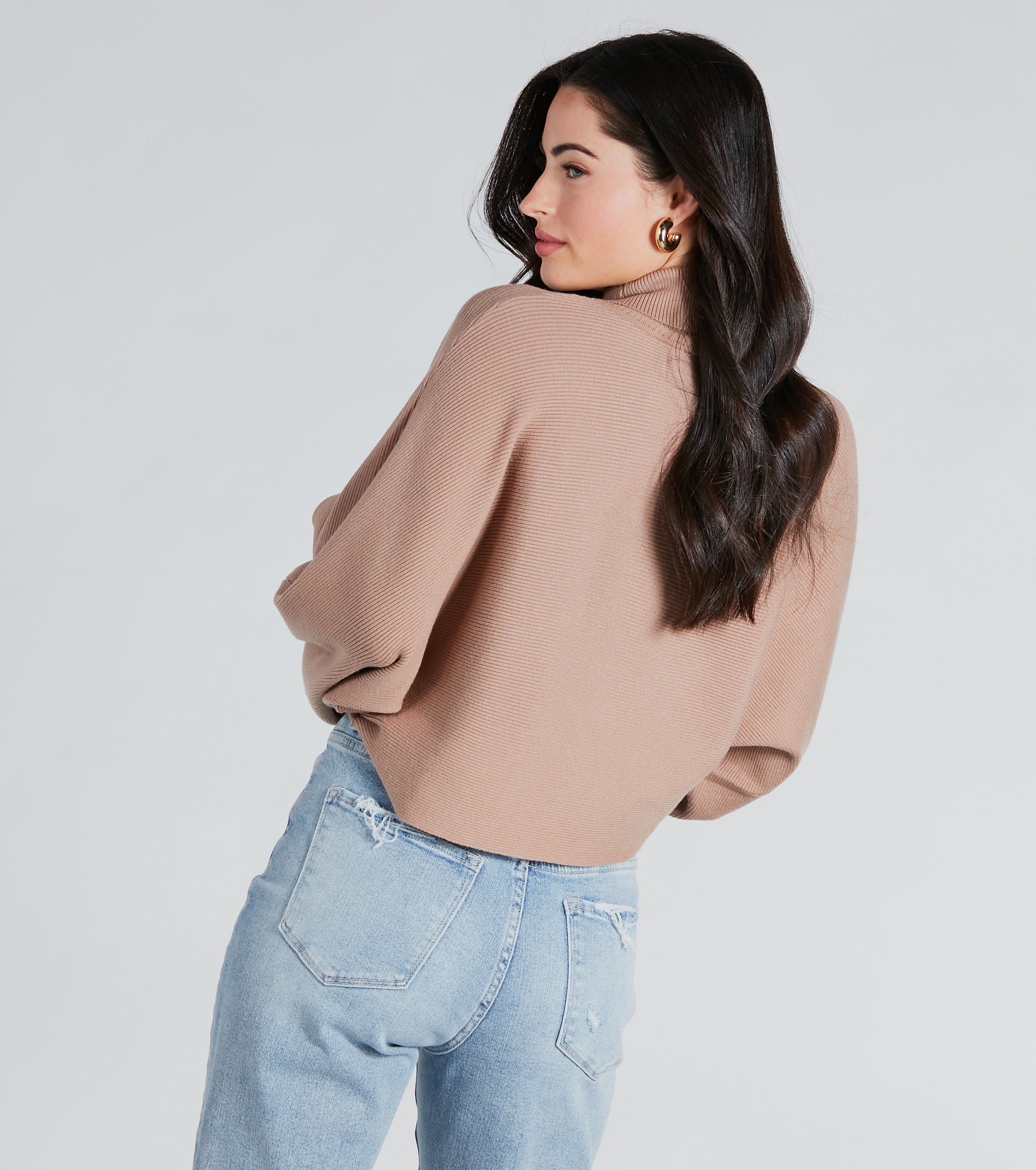 Ultimate Cozy Vibes Turtleneck Cropped Sweater
