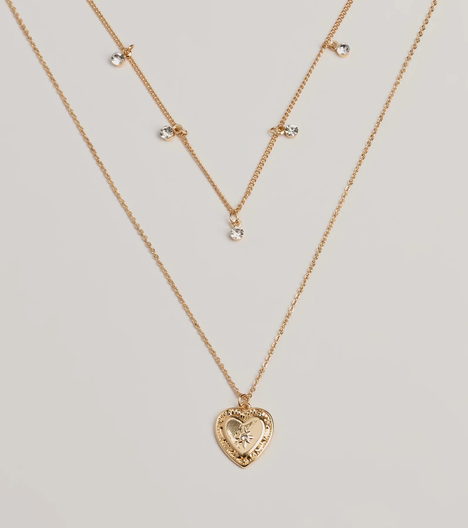 Premium Heart Pendant Layered Necklace - Ultimate Love Statement