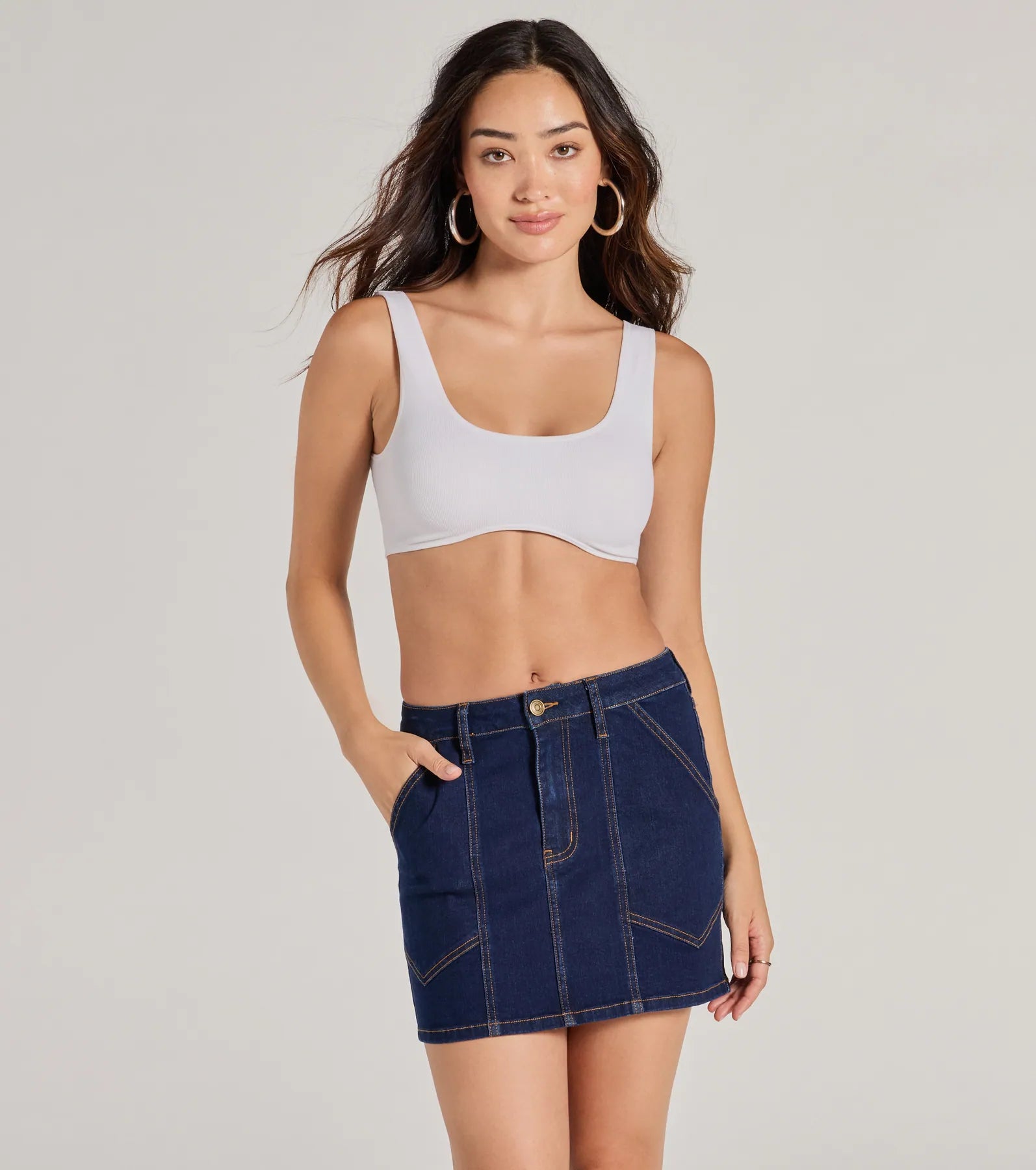 Ultimate Covetable Cutie High-Rise Denim Mini Skirt - Everyday Chic