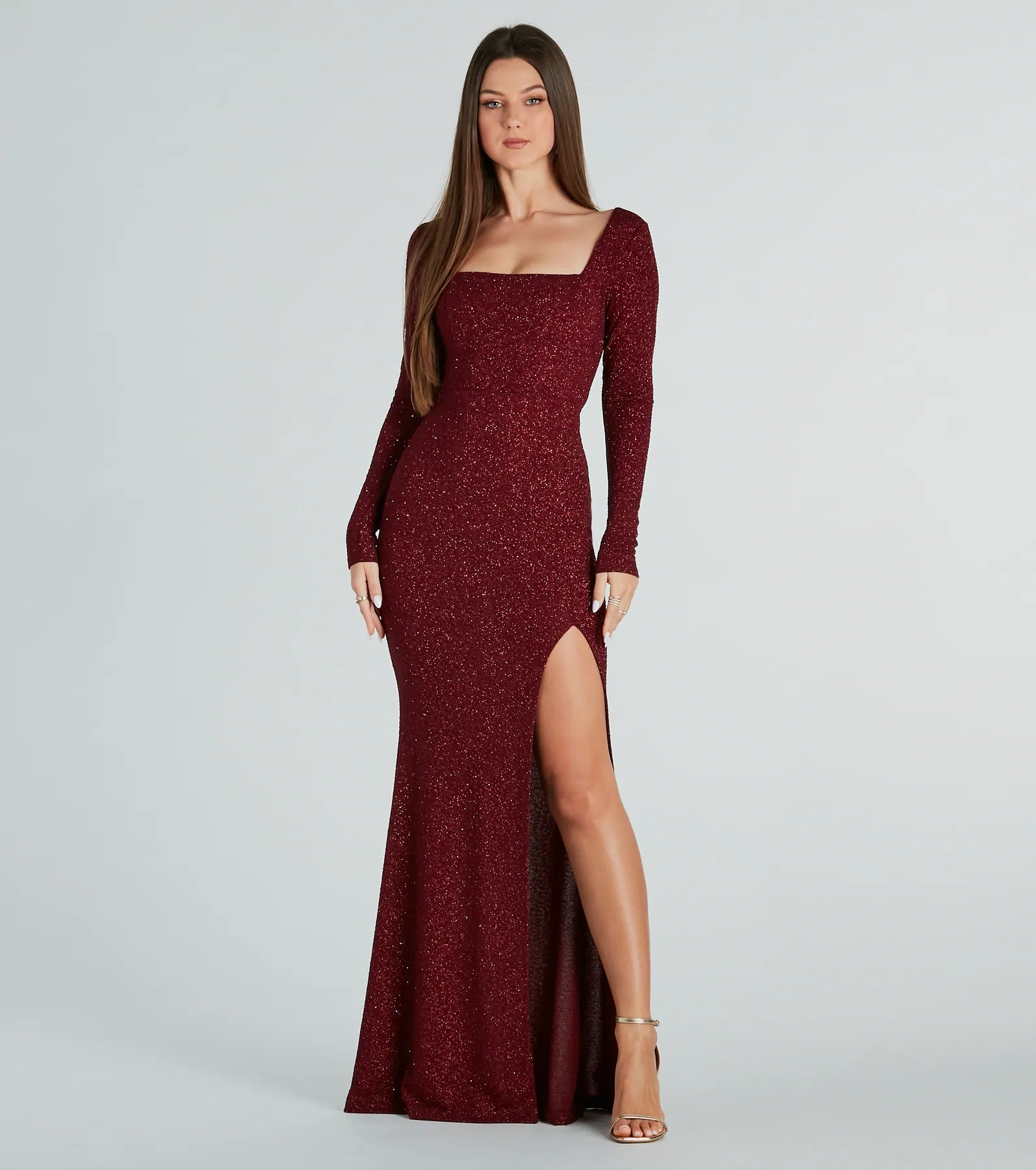 Premium Caris Glitter Mermaid Evening Dress