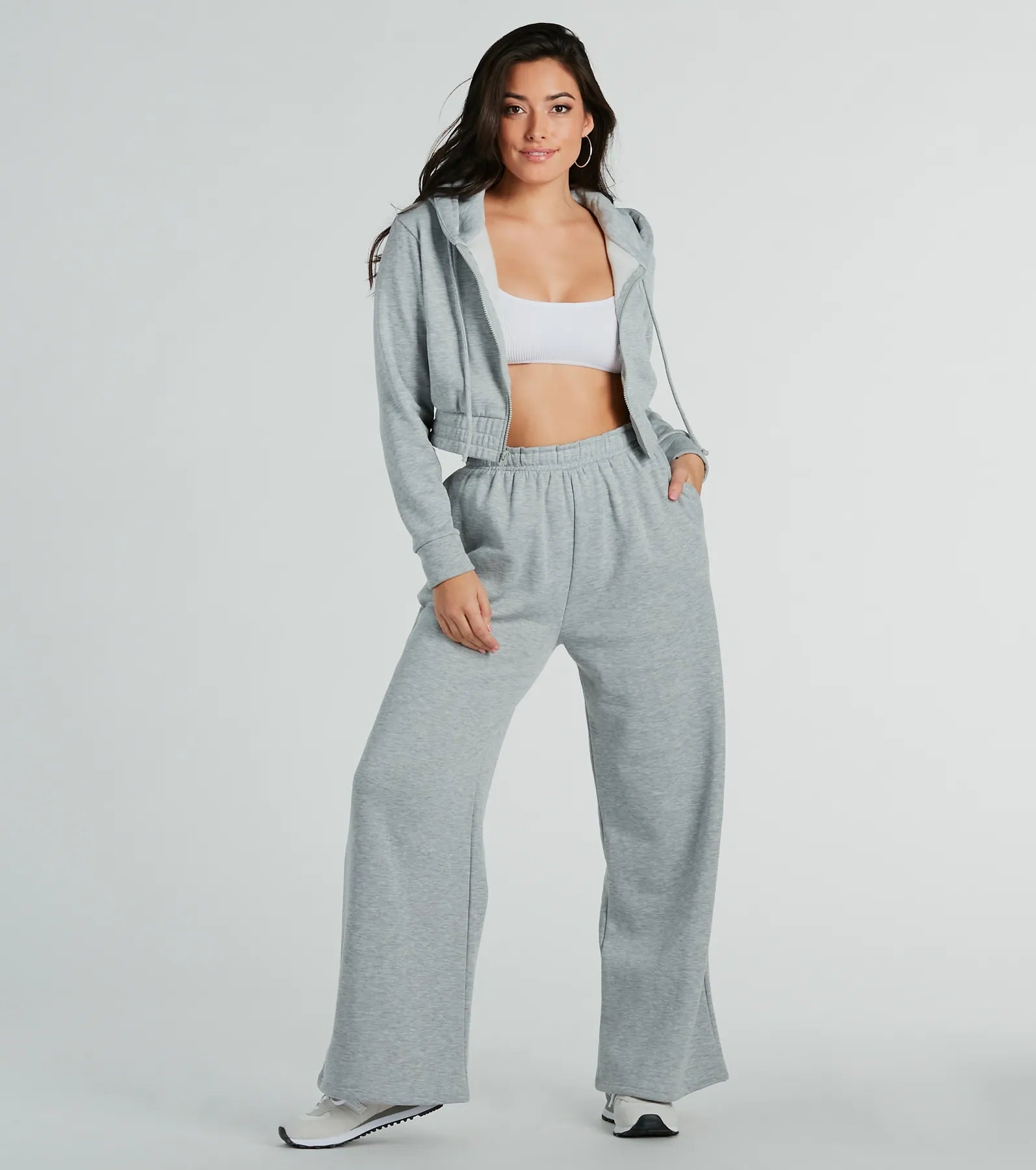 Ultimate Comfort Wide-Leg Fleece Sweatpants