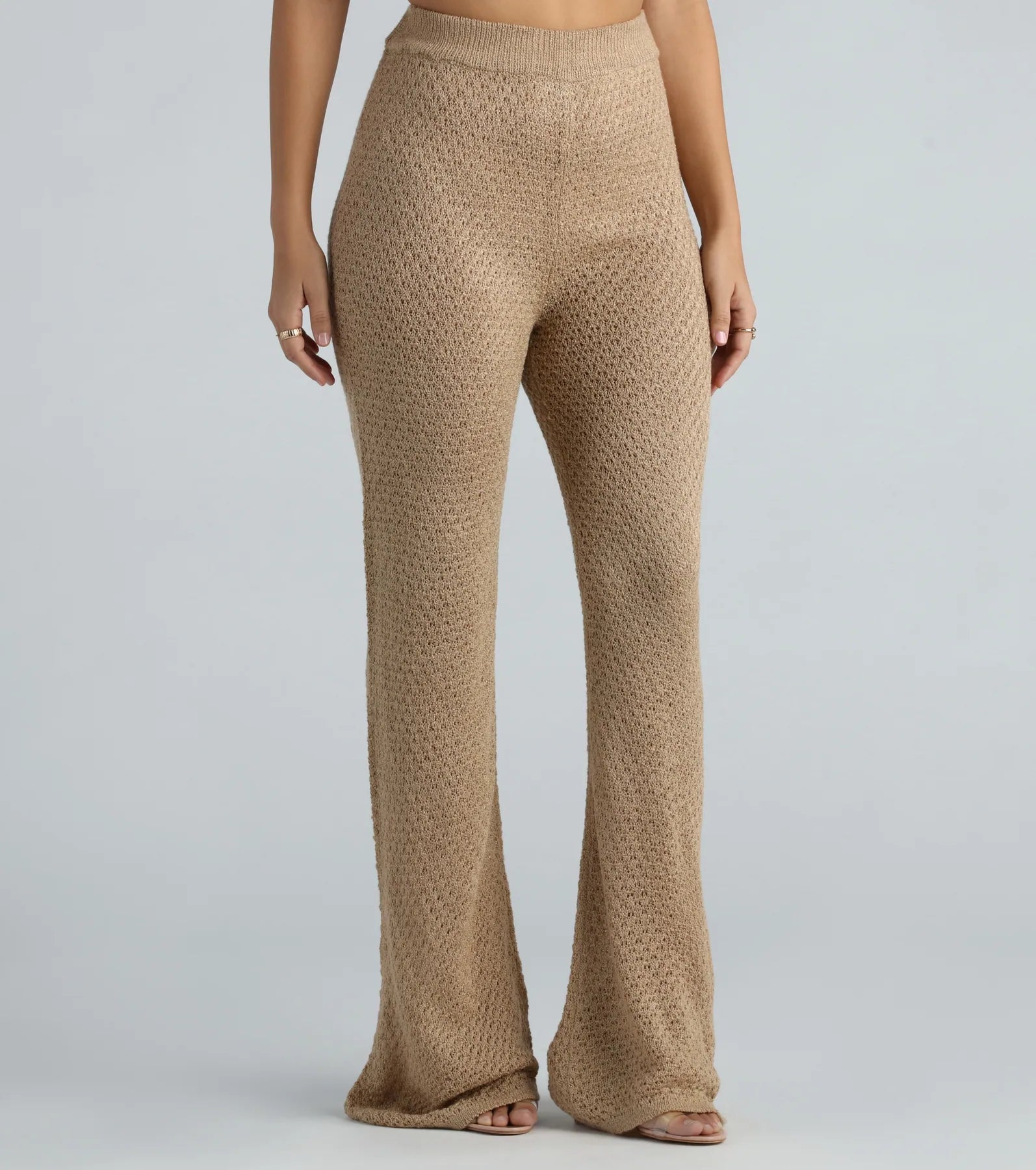 Ultimate Autumn Comfort Crochet Wide-Leg Pants