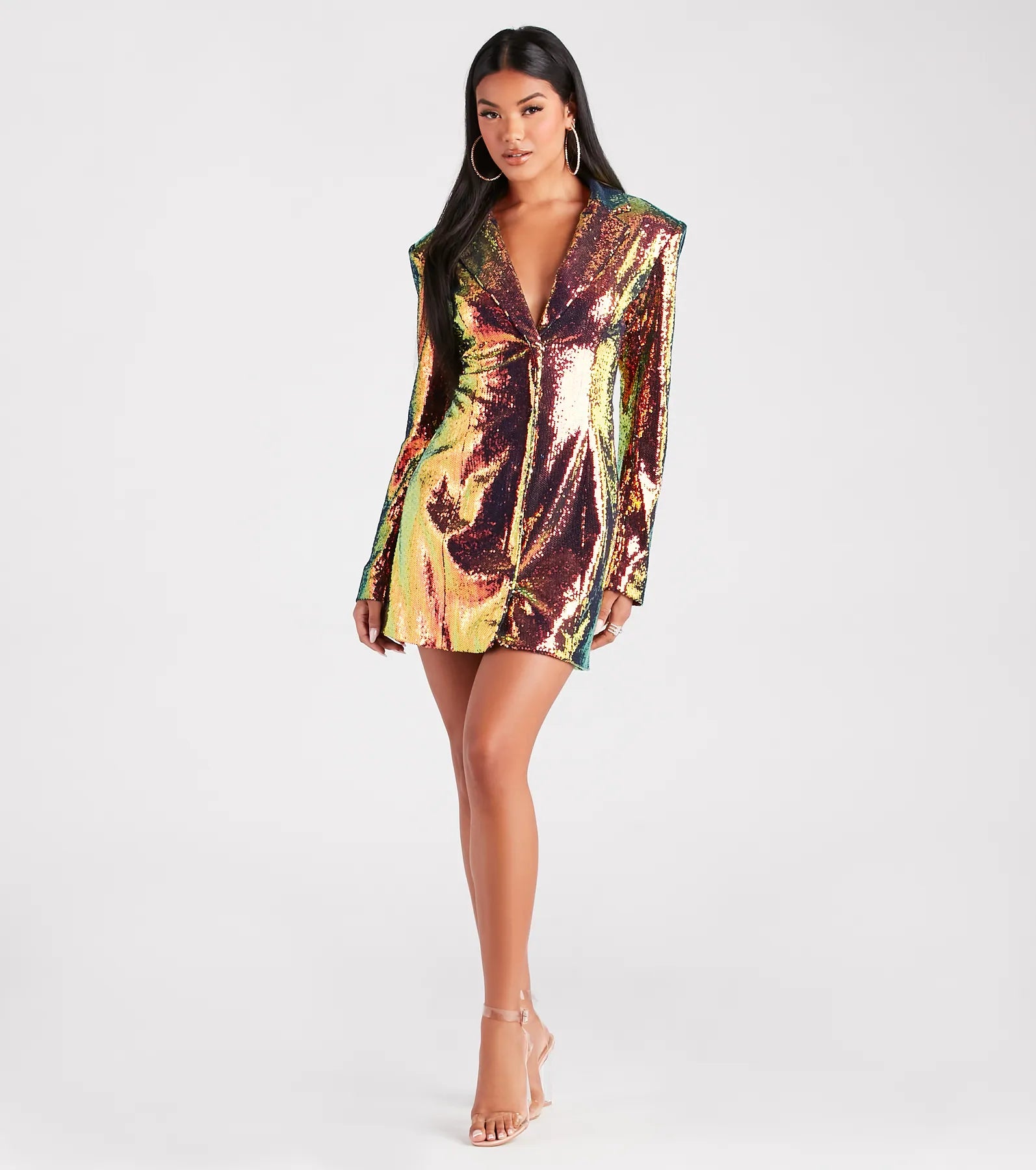 Kristina Ultimate Sequin Party Blazer Dress