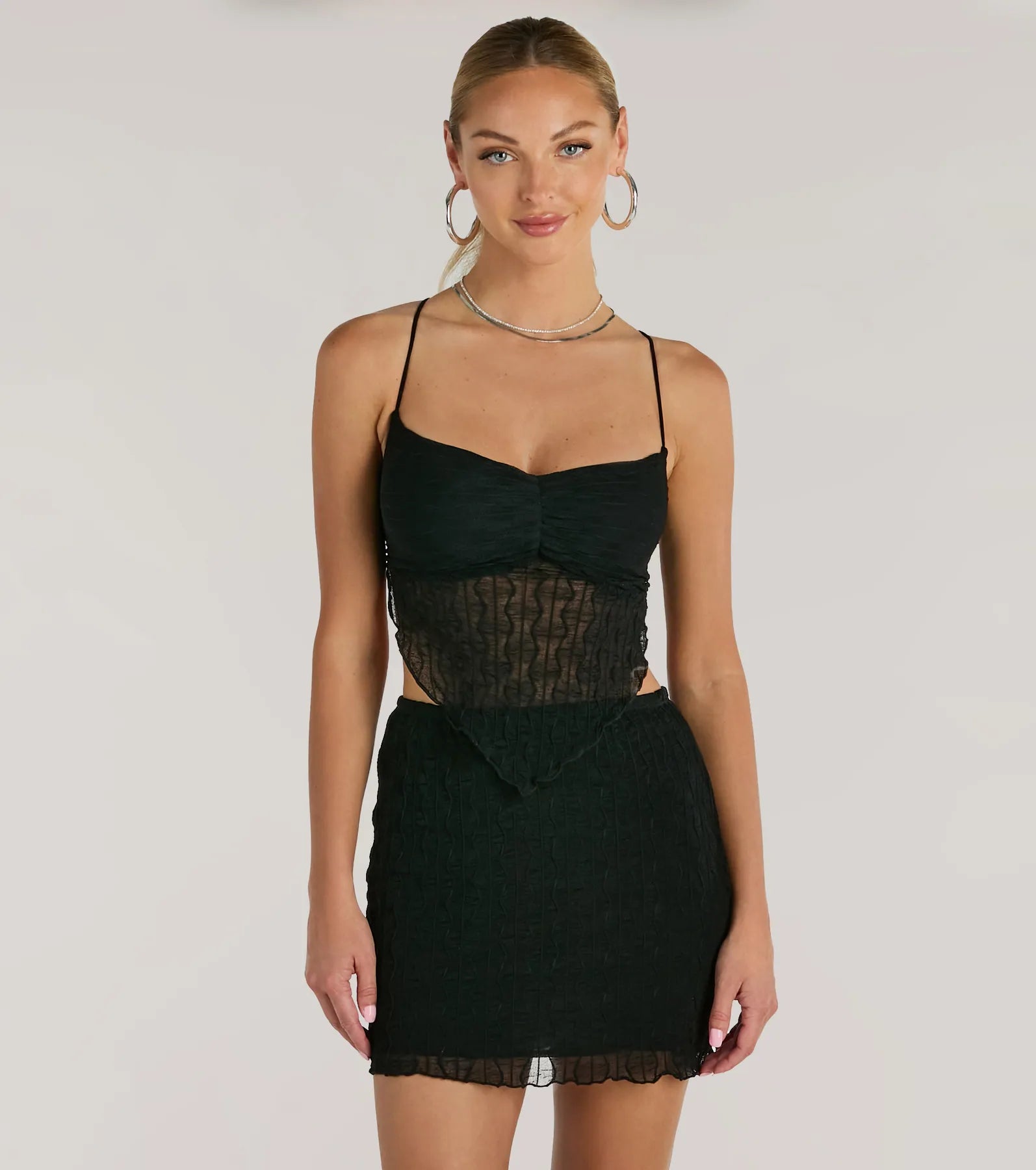 Ultimate Daring Texture Knit Mini Skirt