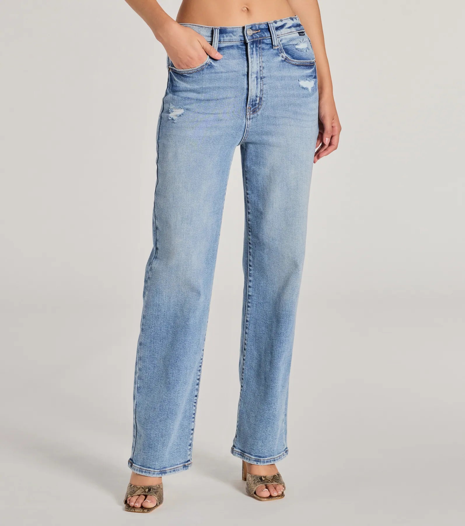 Ultimate Comfort High-Rise Straight-Leg Denim Jeans