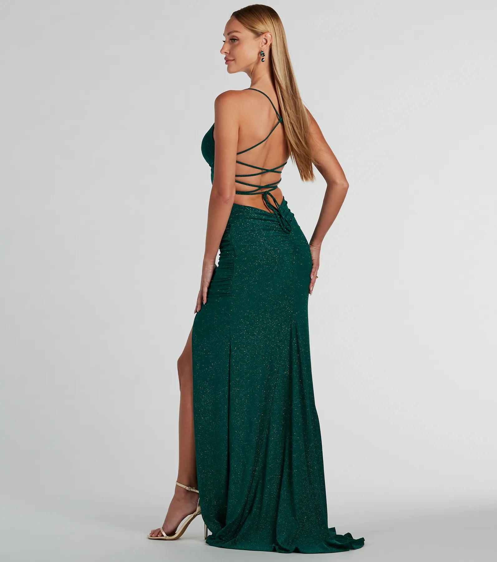 Ellora Ultimate Glitter Mermaid Evening Gown