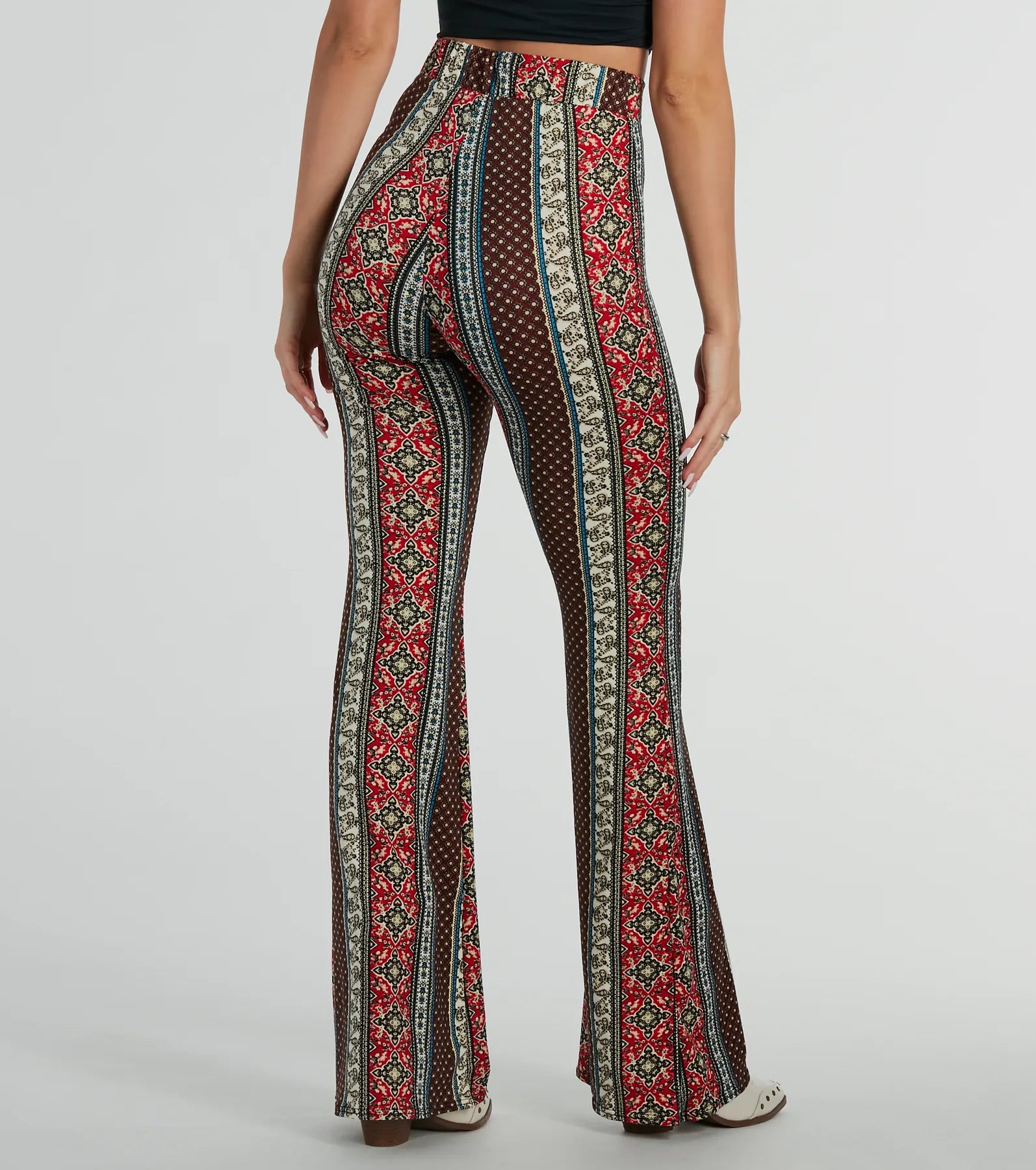 Ultimate Desert Wanderer Wrap Waist Boho Flare Pants