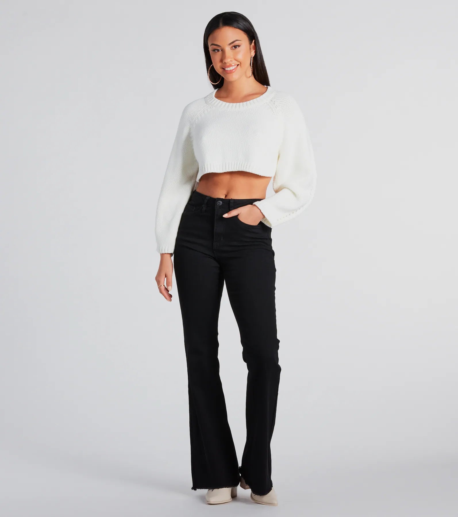 Premium Cozy Open-Back Cropped Sweater - Ultimate Style Upgrade