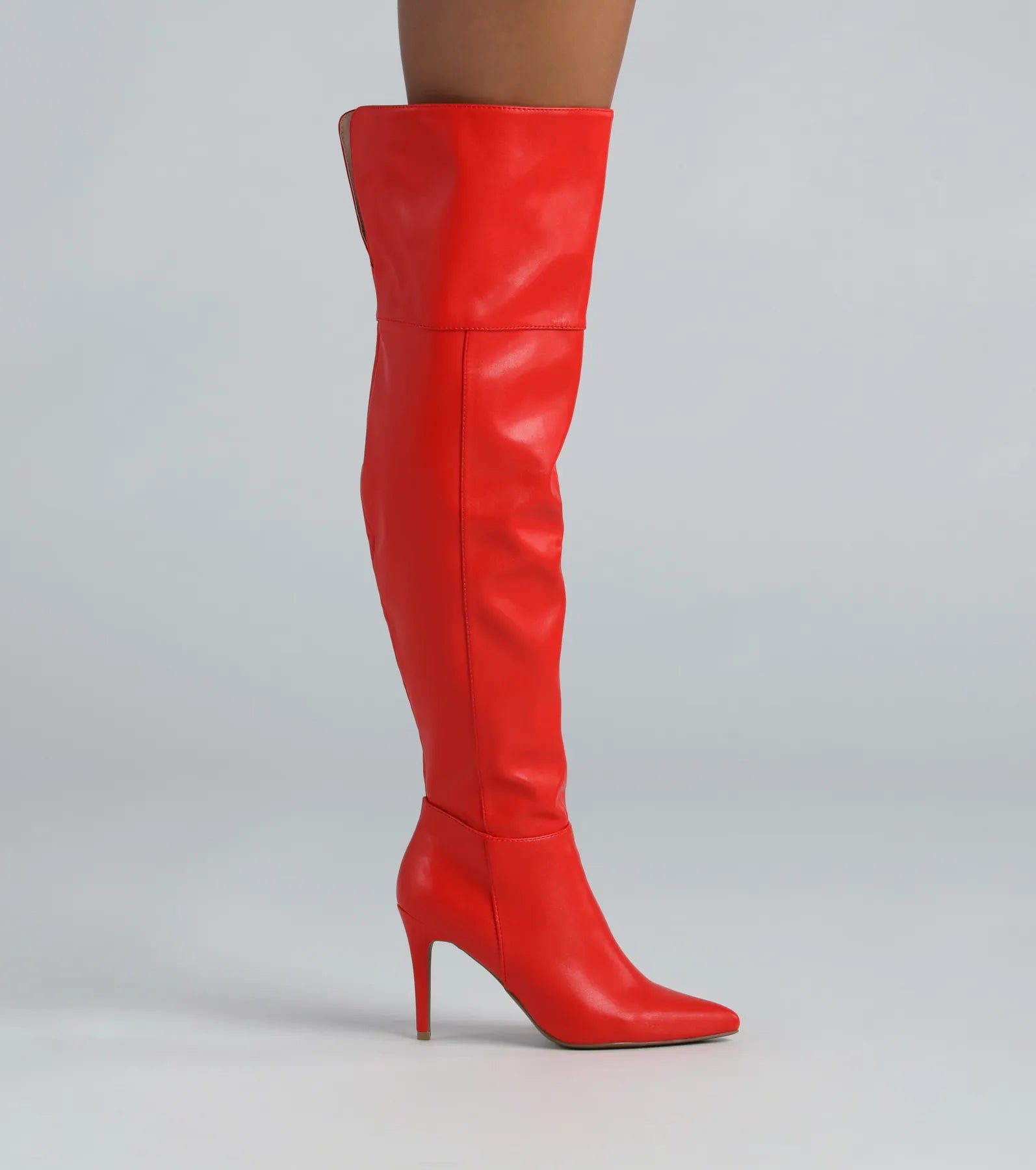 Ultimate Bold Faux Leather Over-The-Knee Boots - Premium Style & Comfort