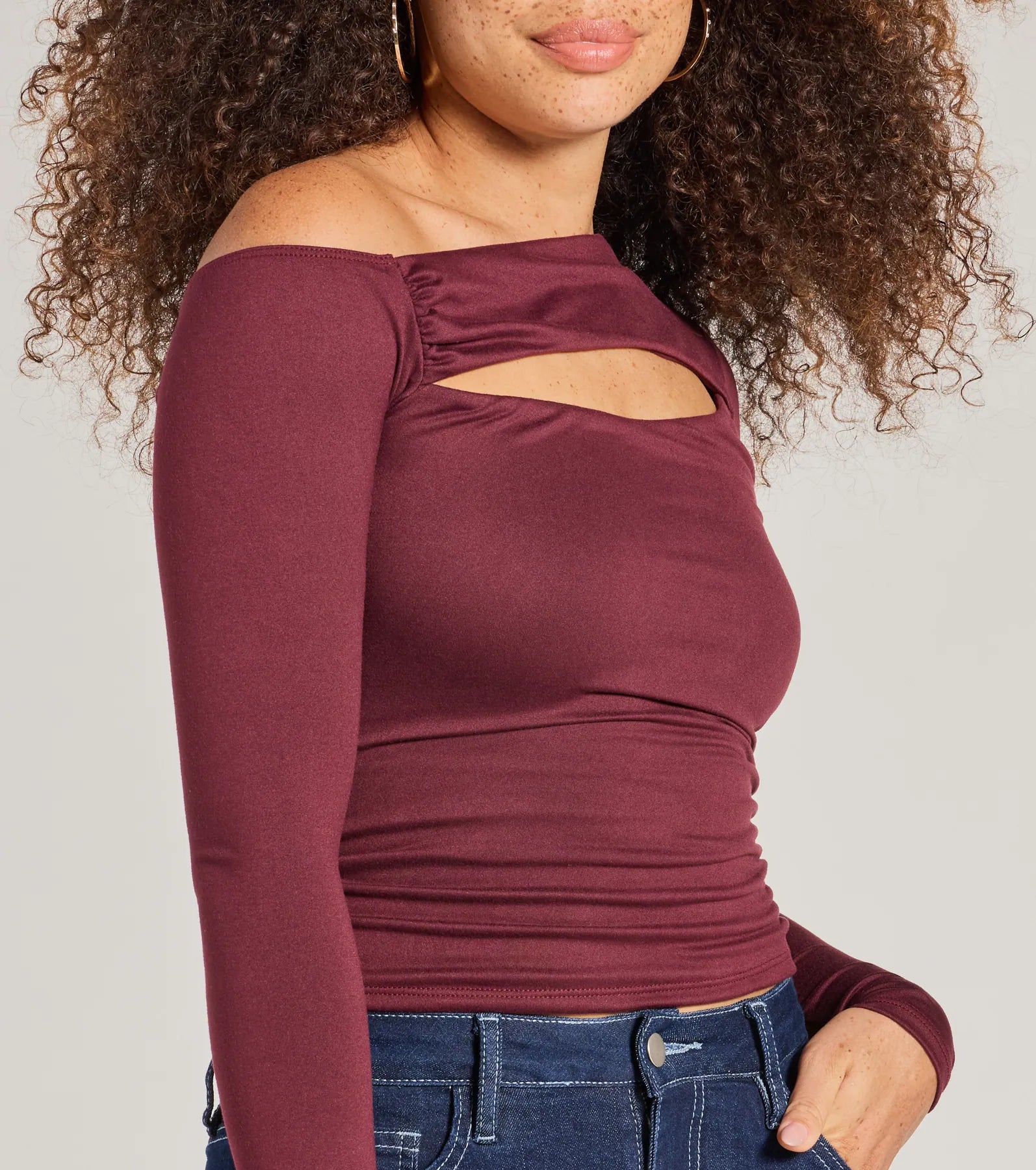 Ultimate Chic One-Shoulder Cutout Top