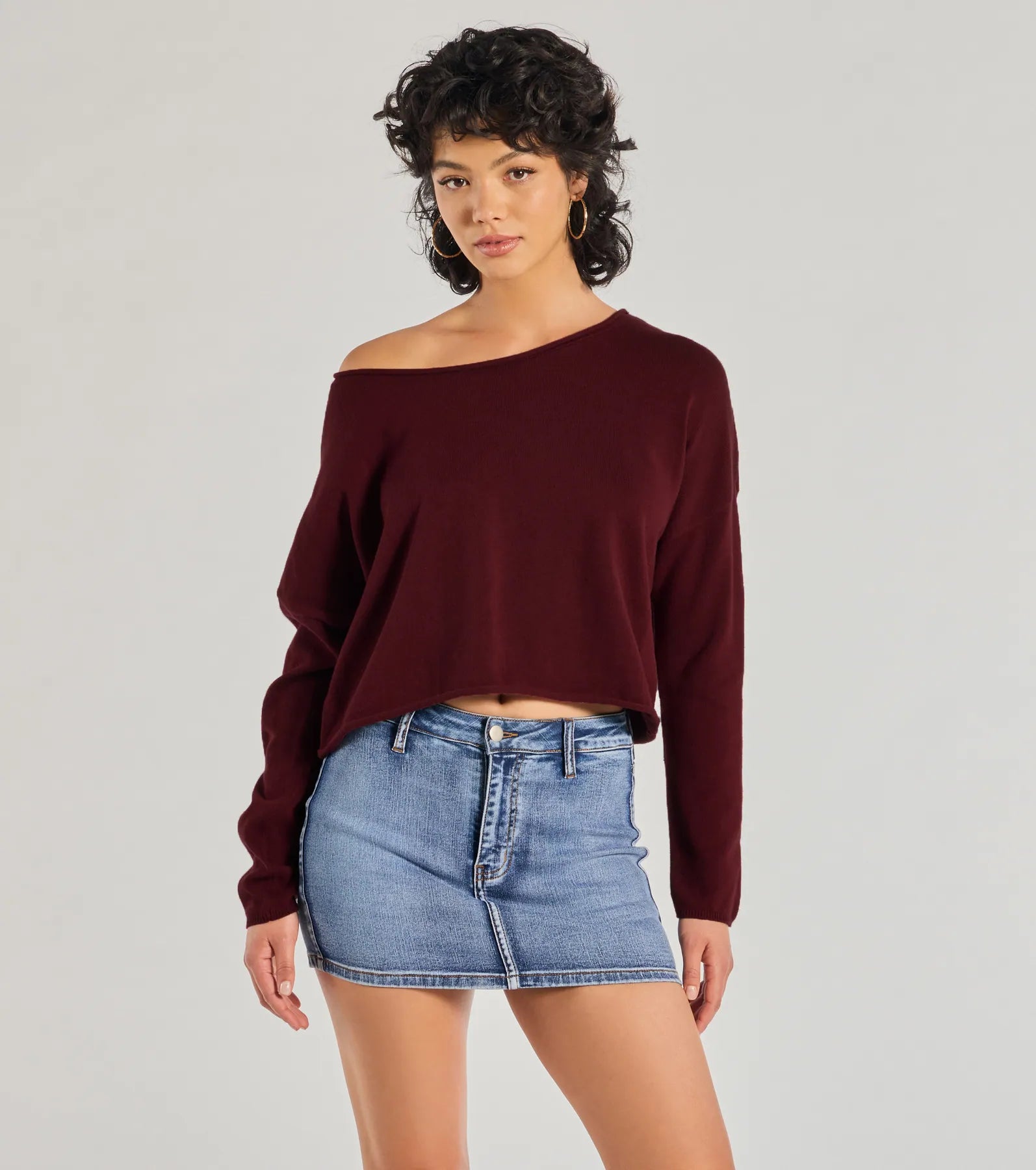 Premium Chic Asymmetrical Cropped Pullover - Ultimate Style Upgrade