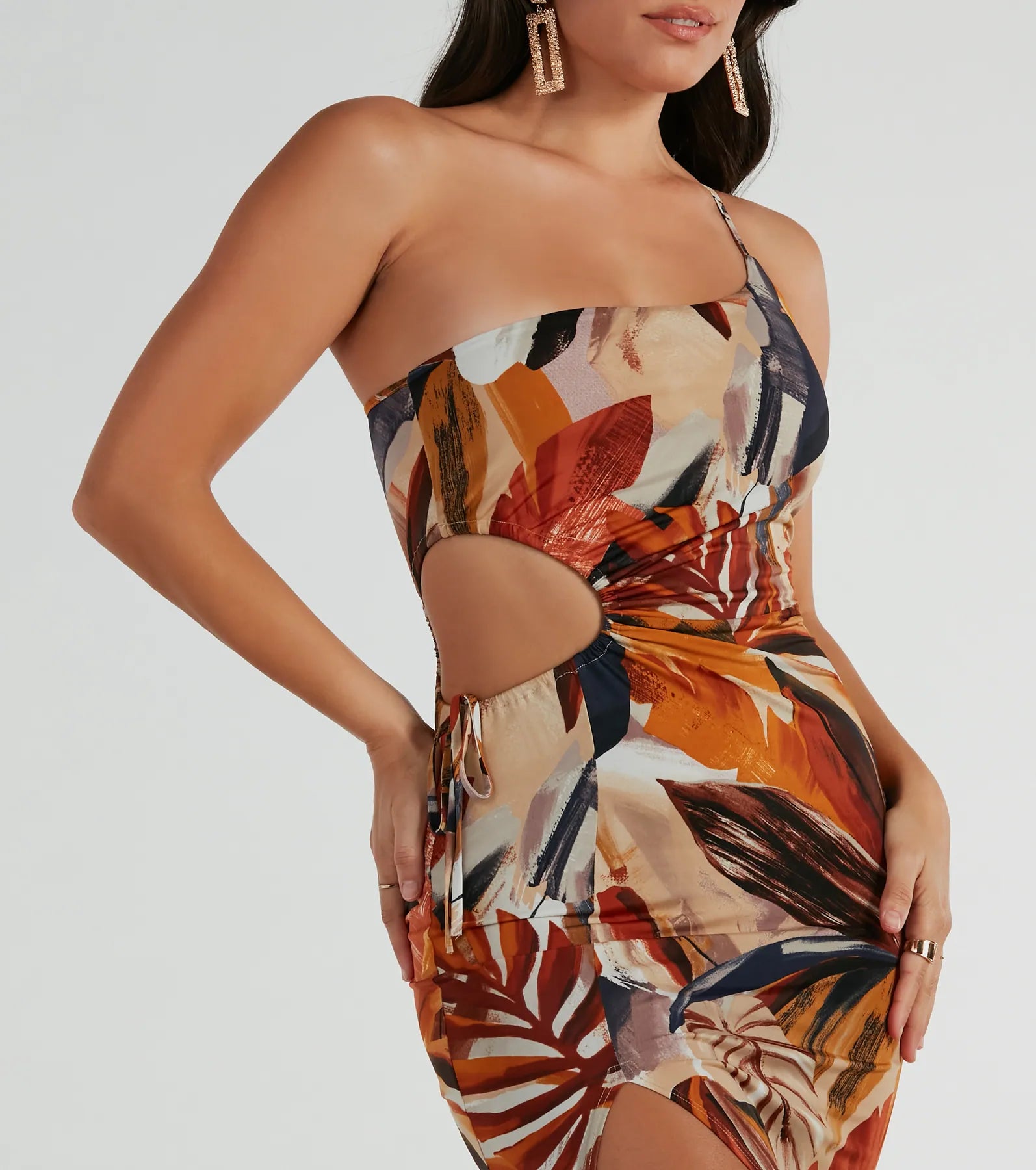 Ultimate Tropical One-Shoulder Maxi Dress – Paradise Ready