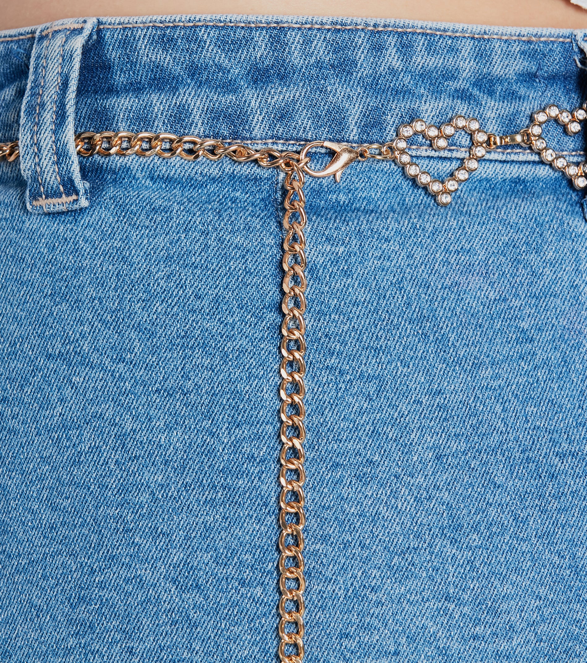 Premium Glam Rhinestone Heart Chain Belt - Ultimate Style Upgrade