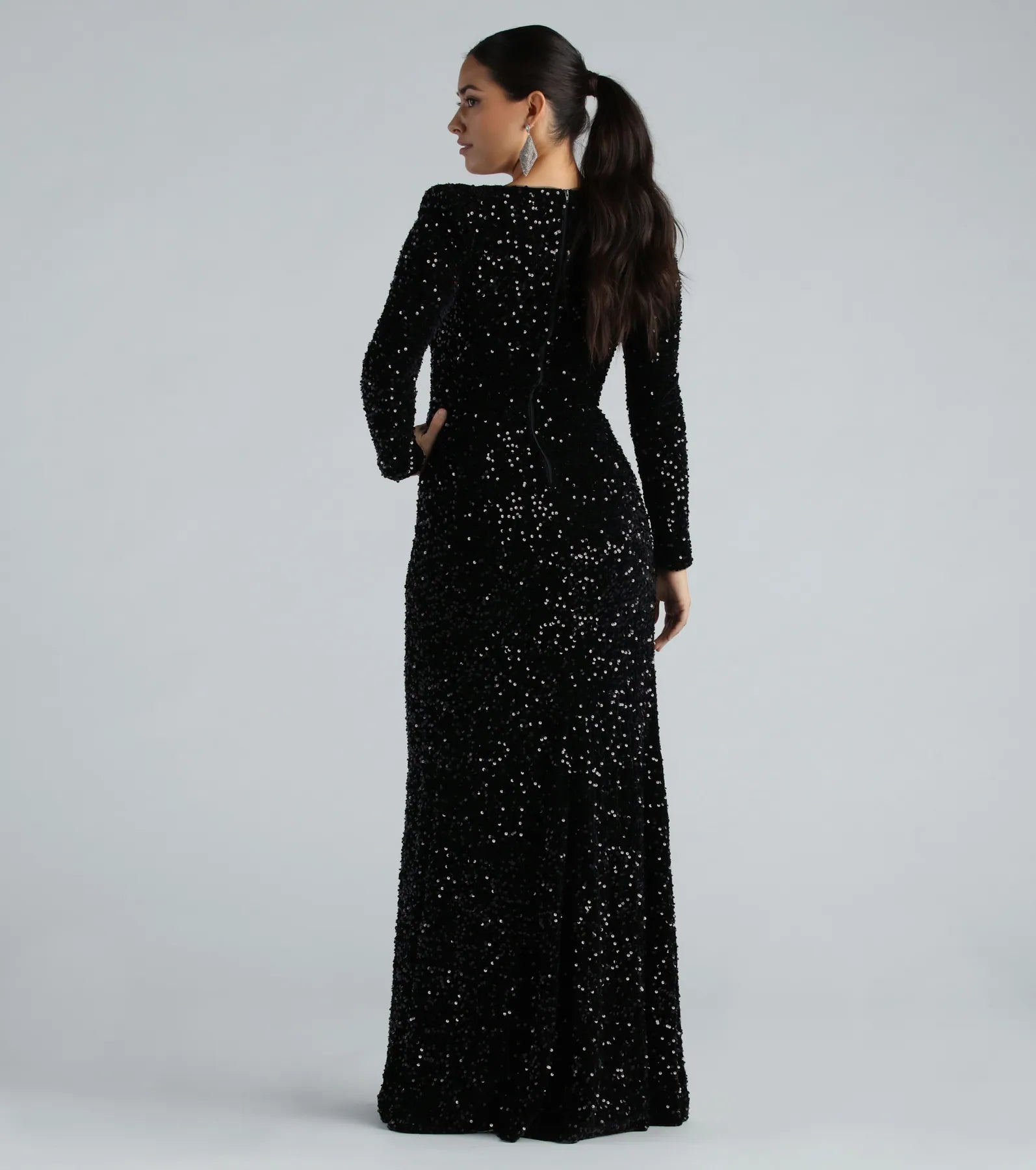 Ultimate Trina Velvet Sequin Glamour Dress