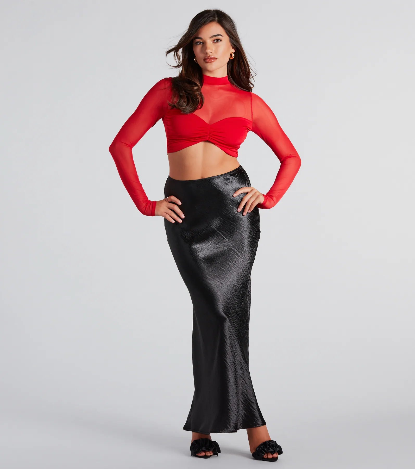 Ultimate Sheer Mesh Crop Top - Night Out Essential