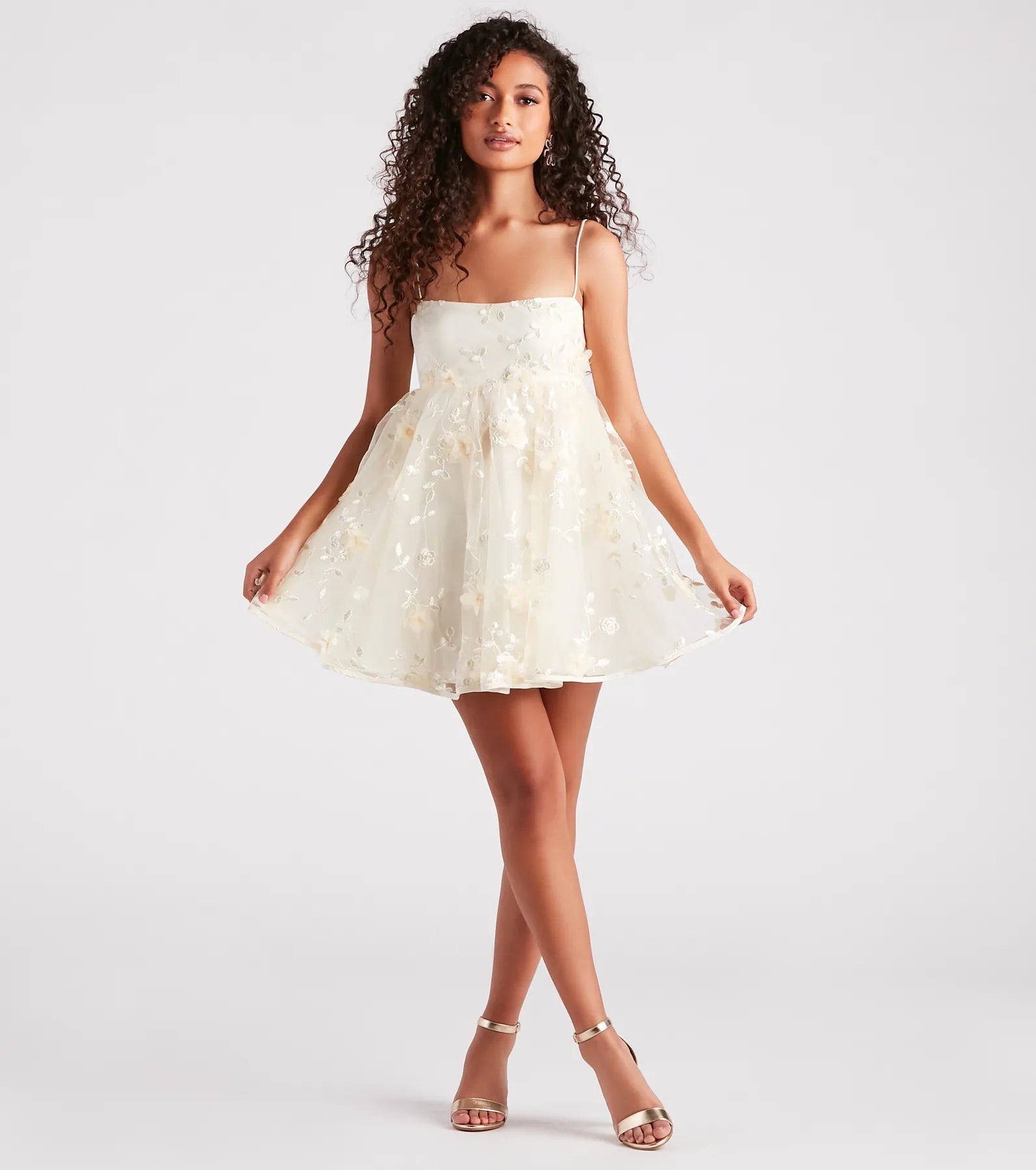 Eden Floral Babydoll Party Dress | Dreamy & Whimsical Style