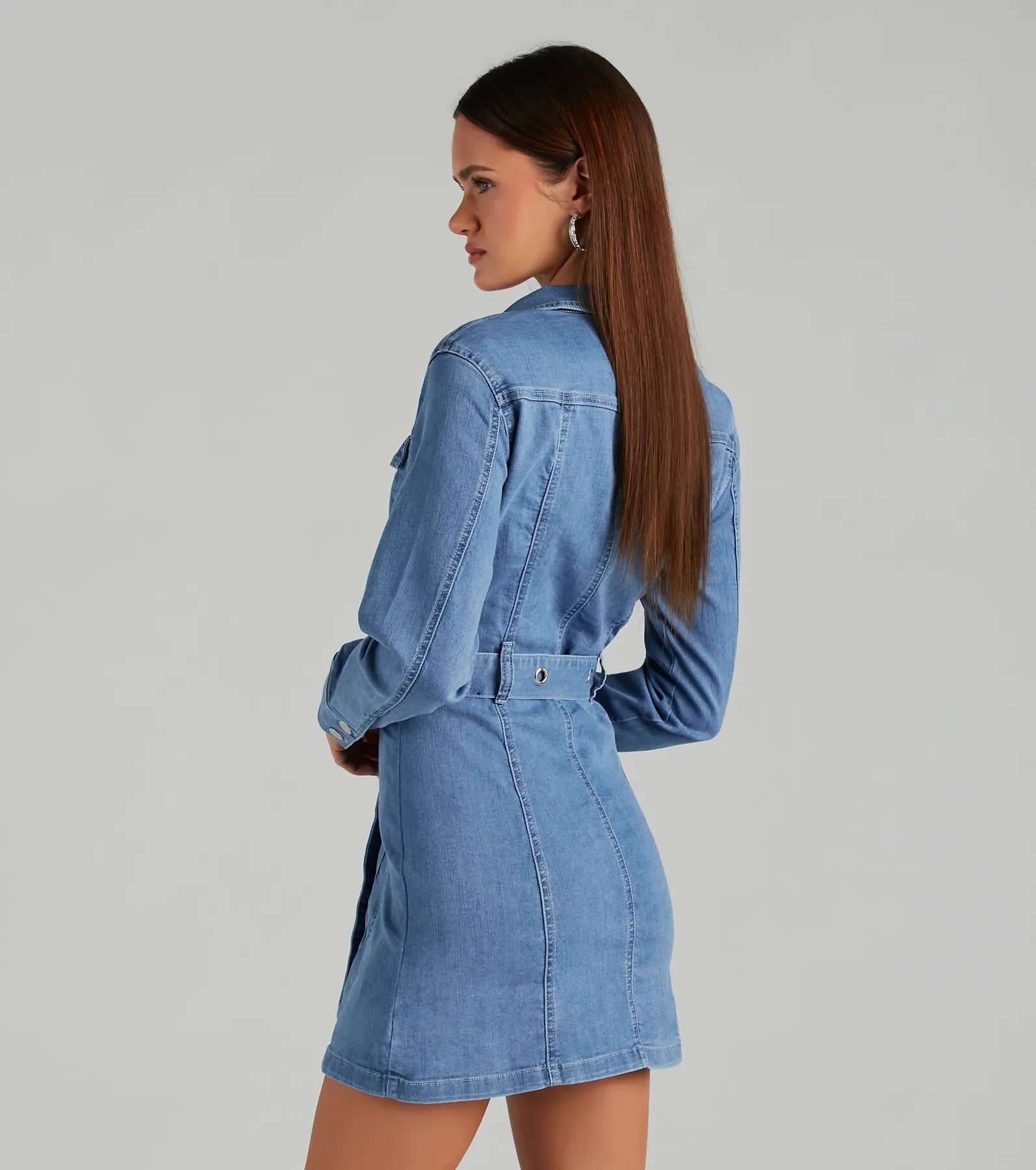 Ultimate Casual Denim A-Line Mini Dress – Season of Fun Edition