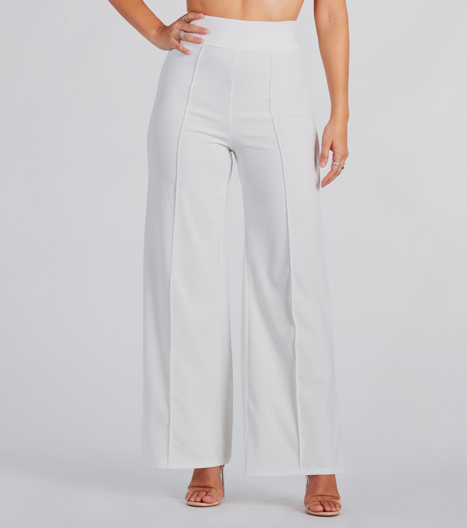 Ultimate Chic High Waist Wide-Leg Pants - Premium Office to Evening Style