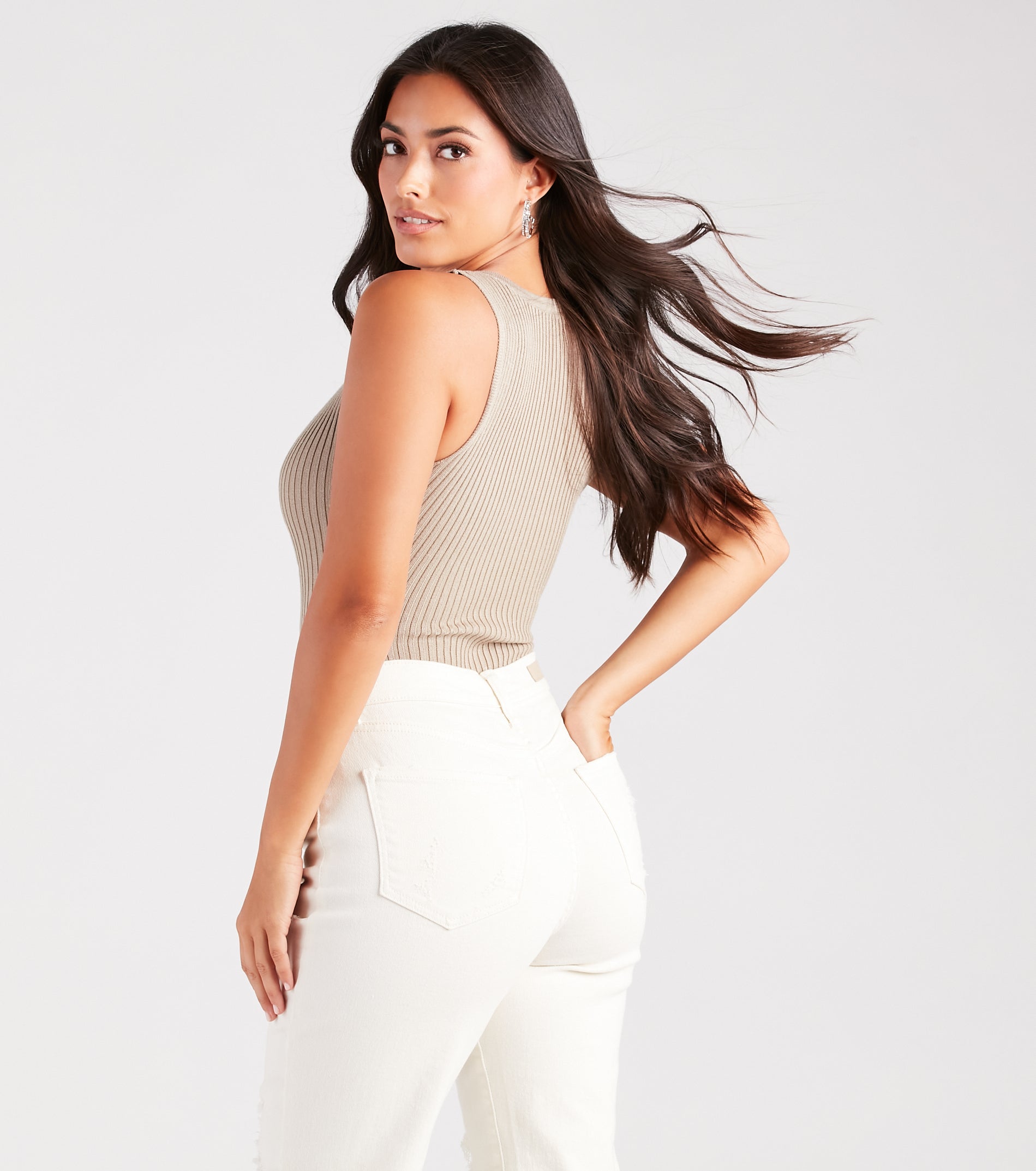 Premium Rib-Knit Bodysuit: Effortless Style & Comfort