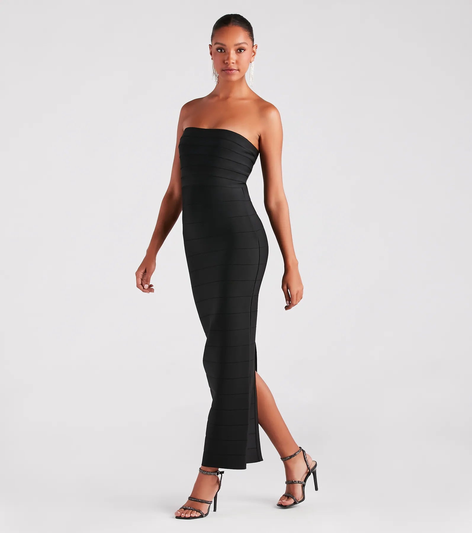 Premium Danna Elegant Strapless Bandage Dress