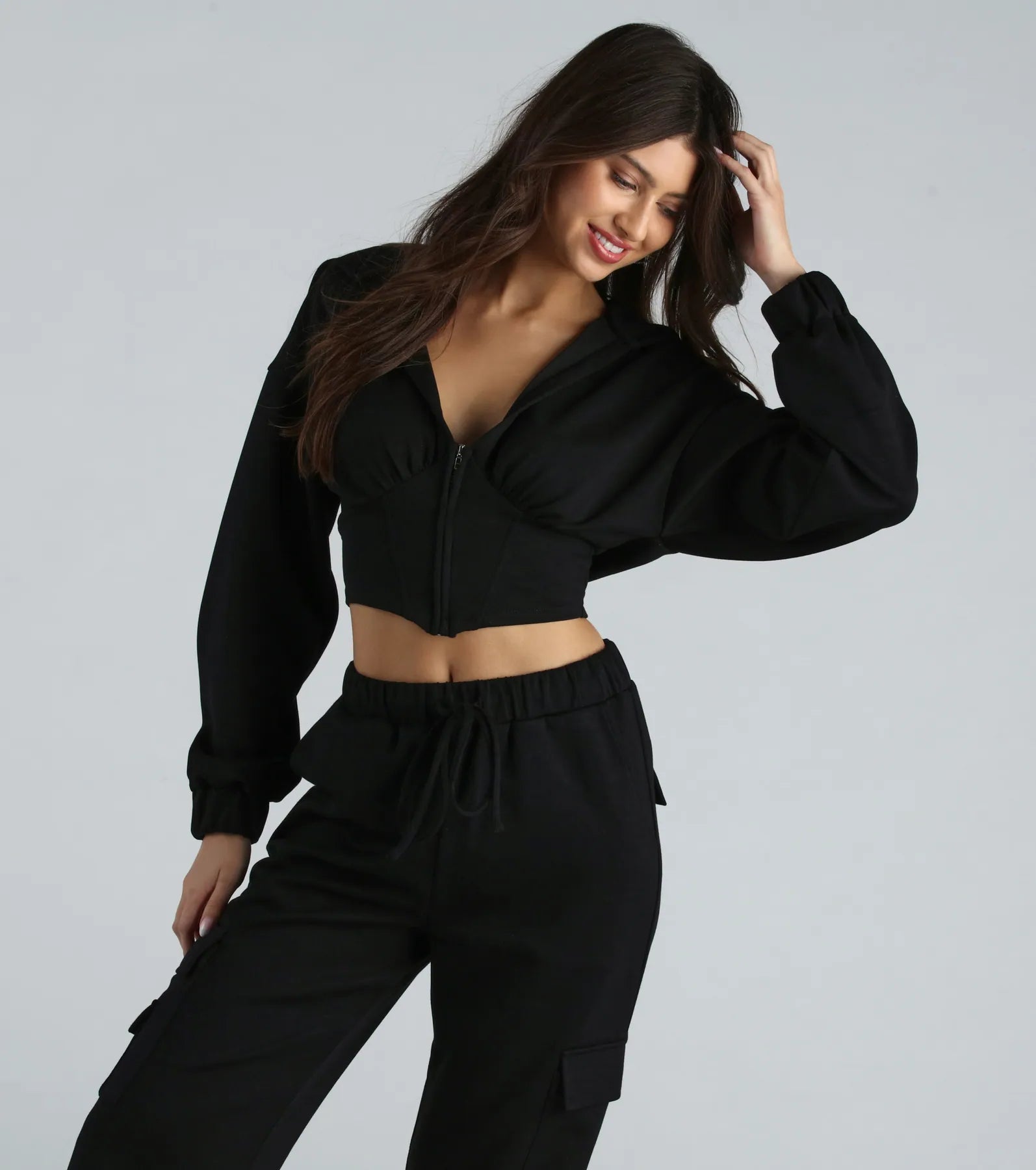 Ultimate Sweet Corset Crop Hoodie - Premium Style & Comfort