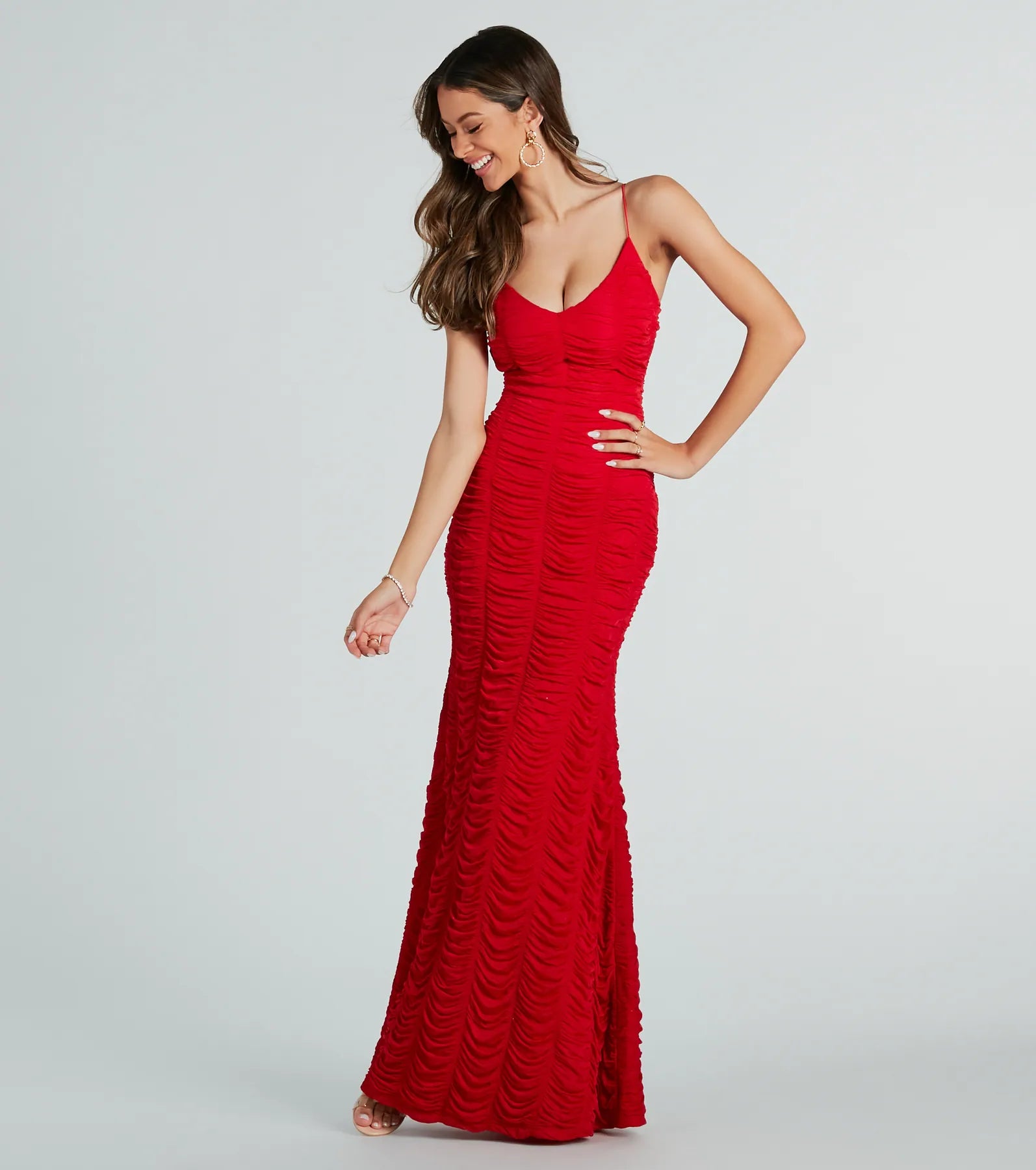 Ultimate Nala Elegant Ruched Mermaid Gown