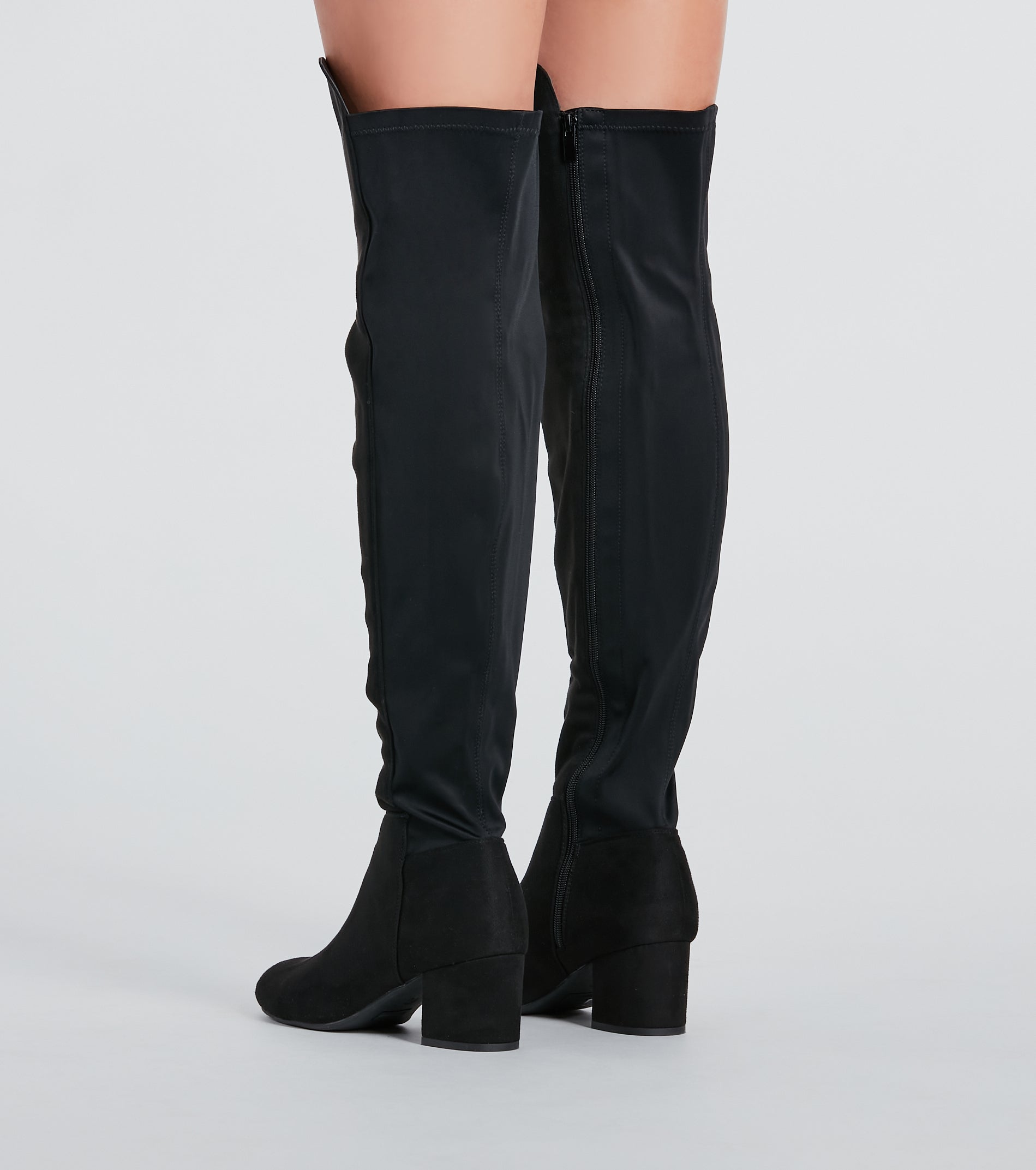 Ultimate Style Staple: Premium Block Heel Over-The-Knee Boots