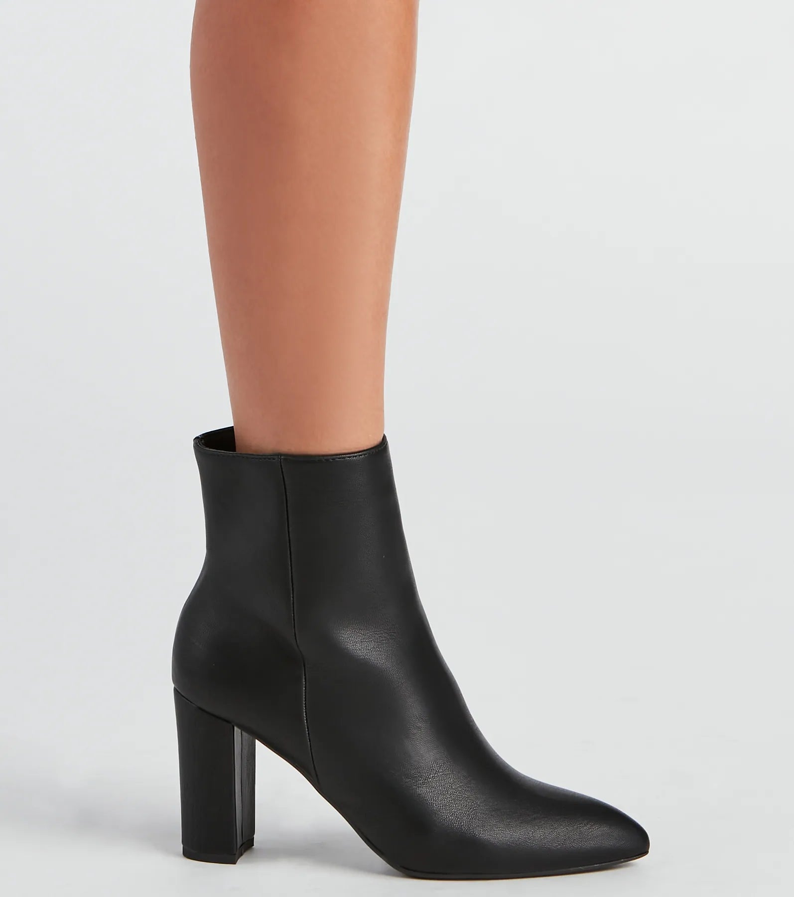 Premium Faux Leather Ankle Booties - Ultimate Style Upgrade