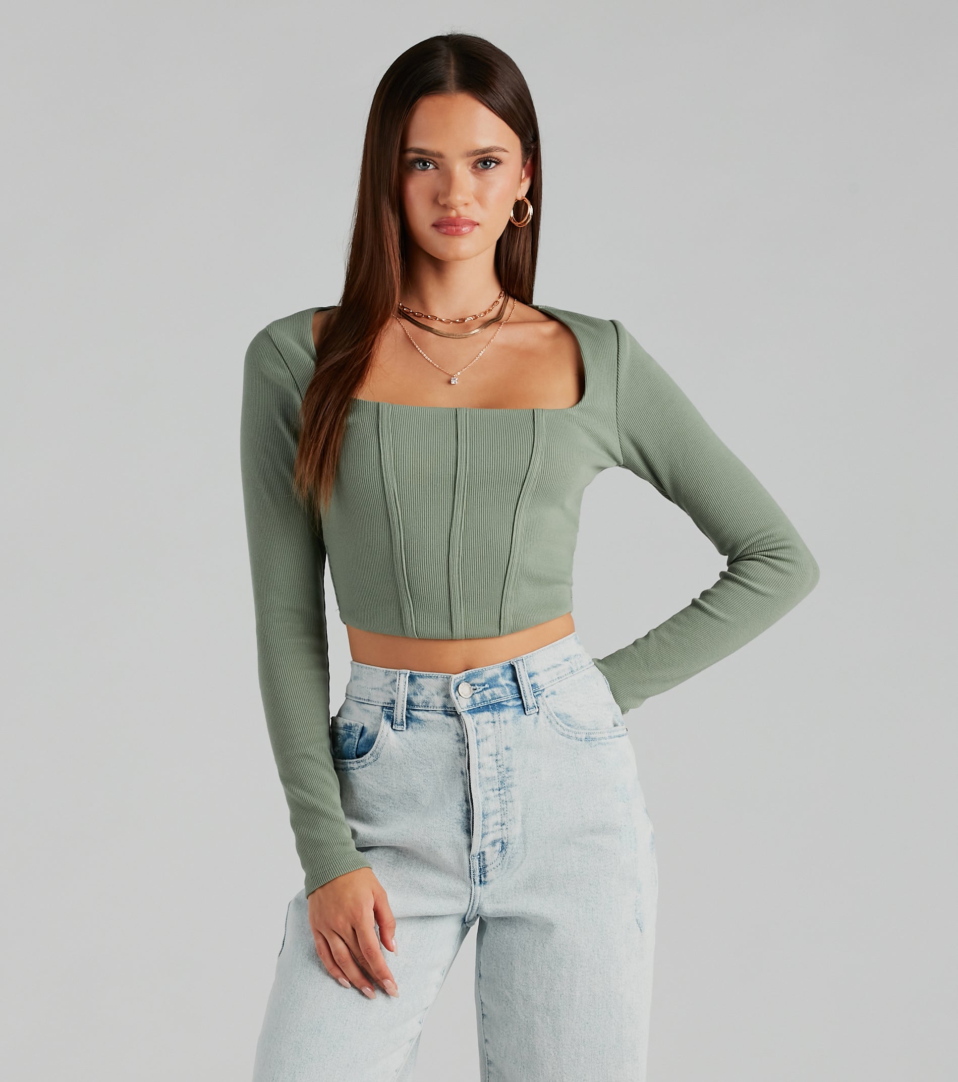 Ultimate Rib Knit Corset Crop Top - Elevate Your Style