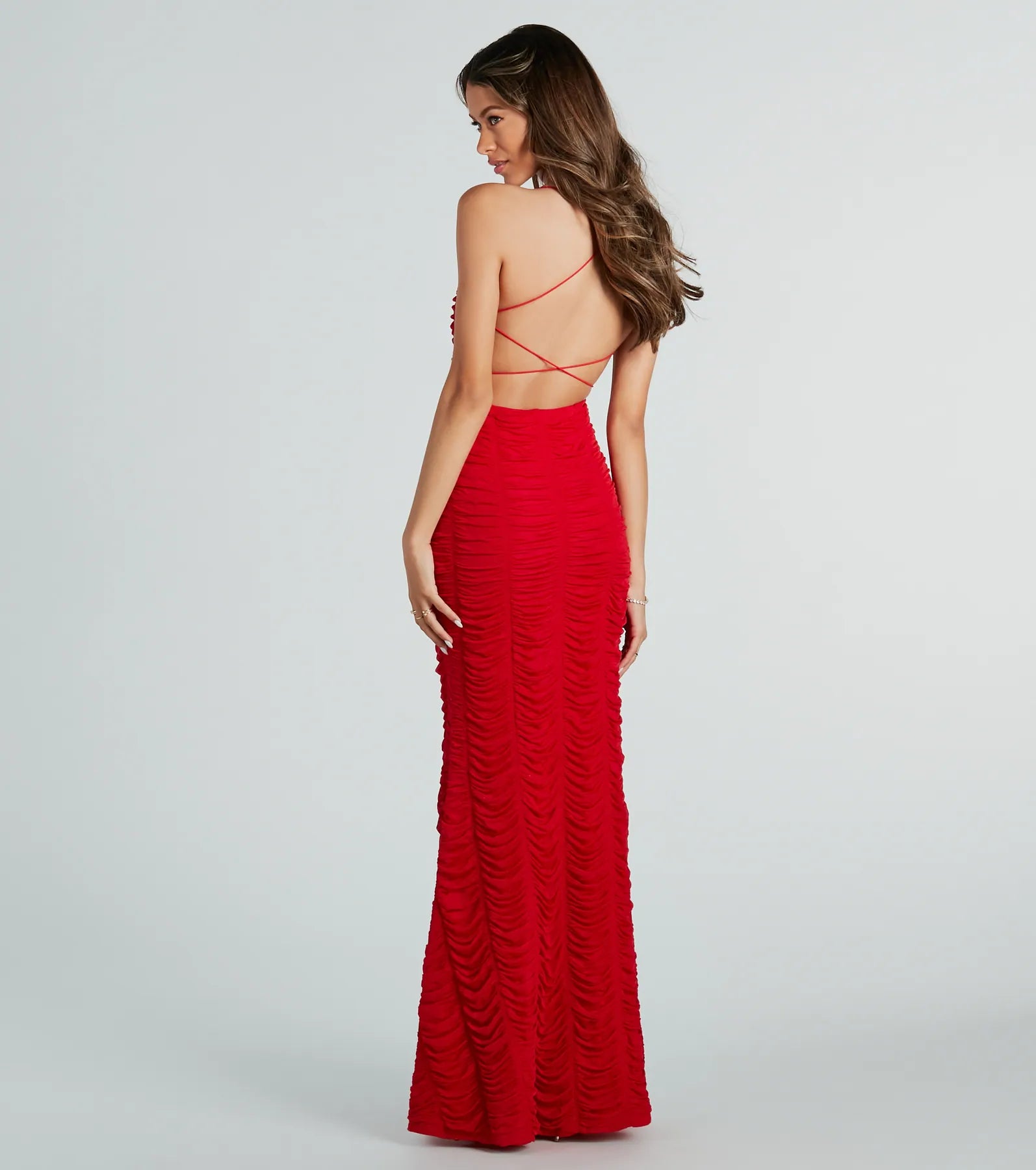 Ultimate Nala Elegant Ruched Mermaid Gown