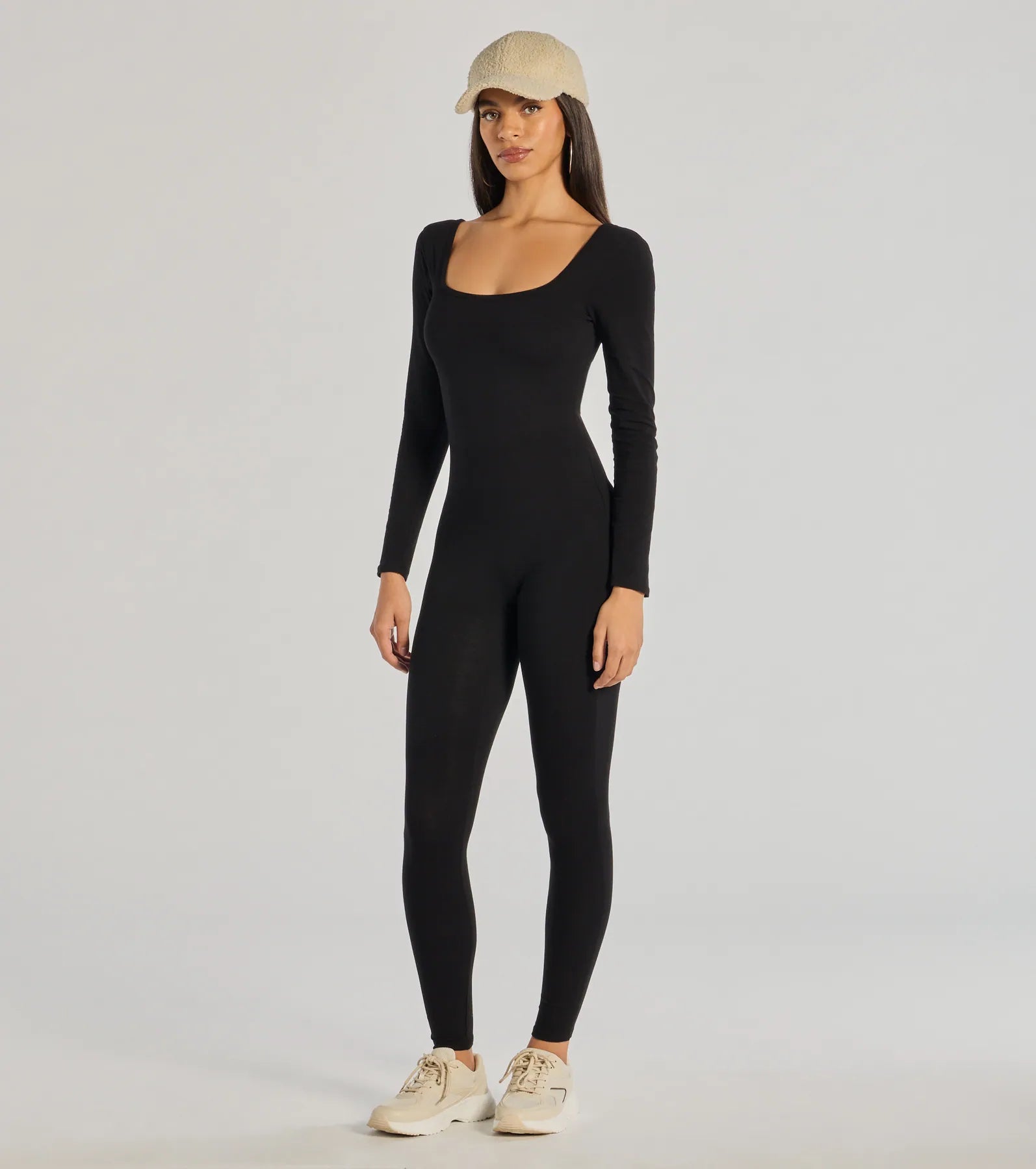 Premium Cozy Up Long Sleeve Knit Jumpsuit - Ultimate Comfort