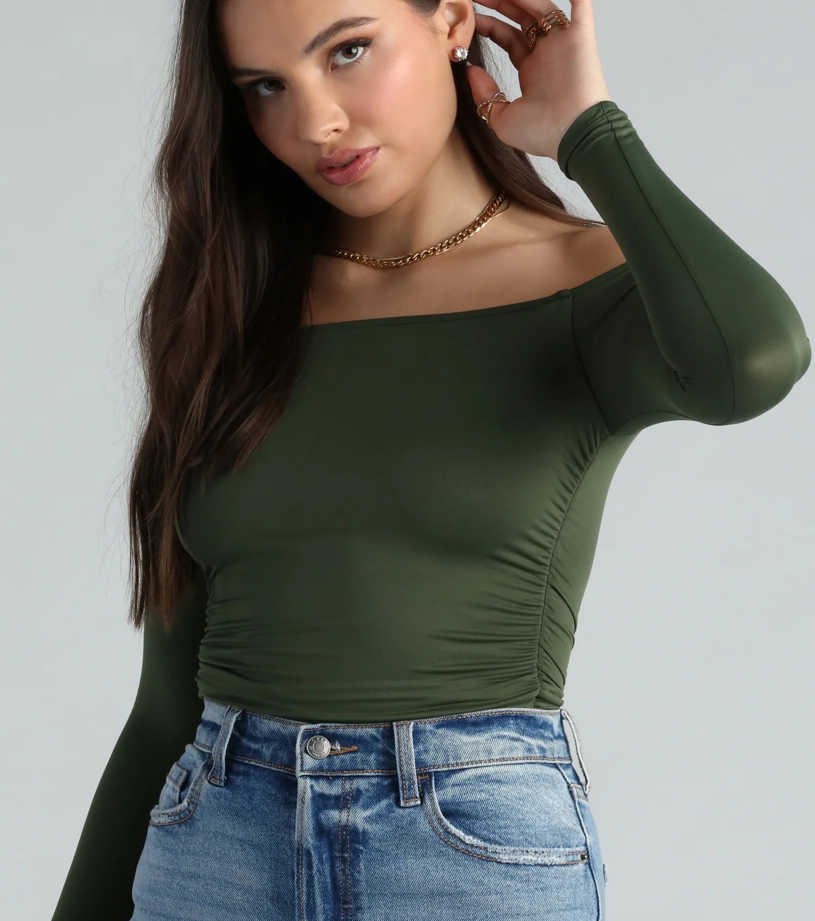 Ultimate Glam Off-The-Shoulder Bodysuit