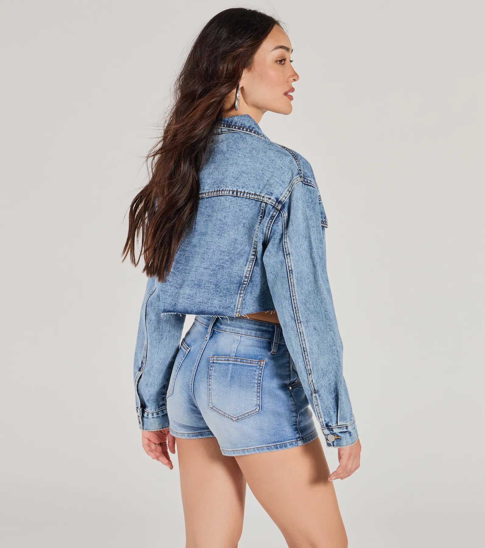 Ultimate Keep Groovin' Crop Denim Jacket