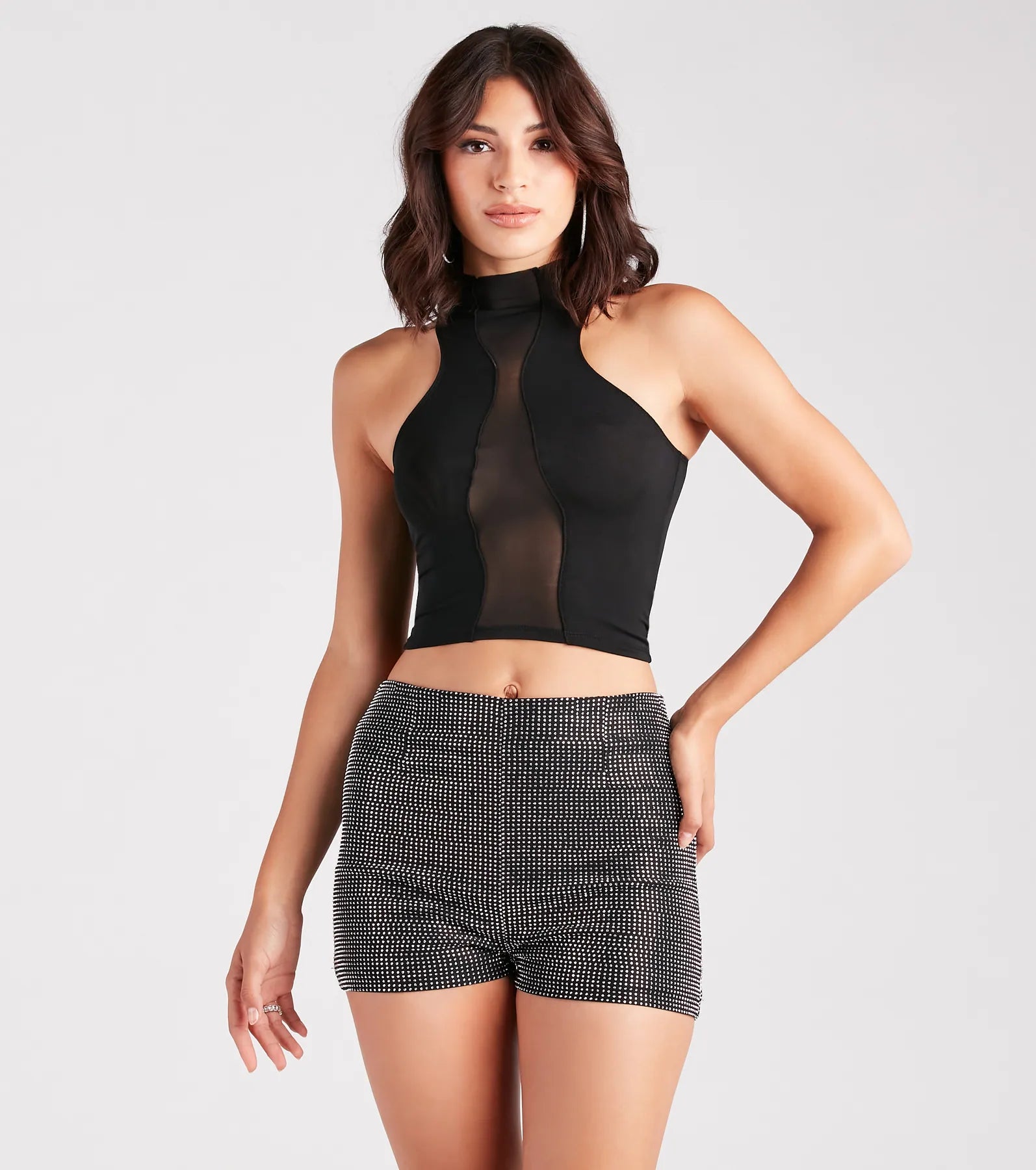 Ultimate Sheer Illusion Mesh Crop Top - Trendy & Chic