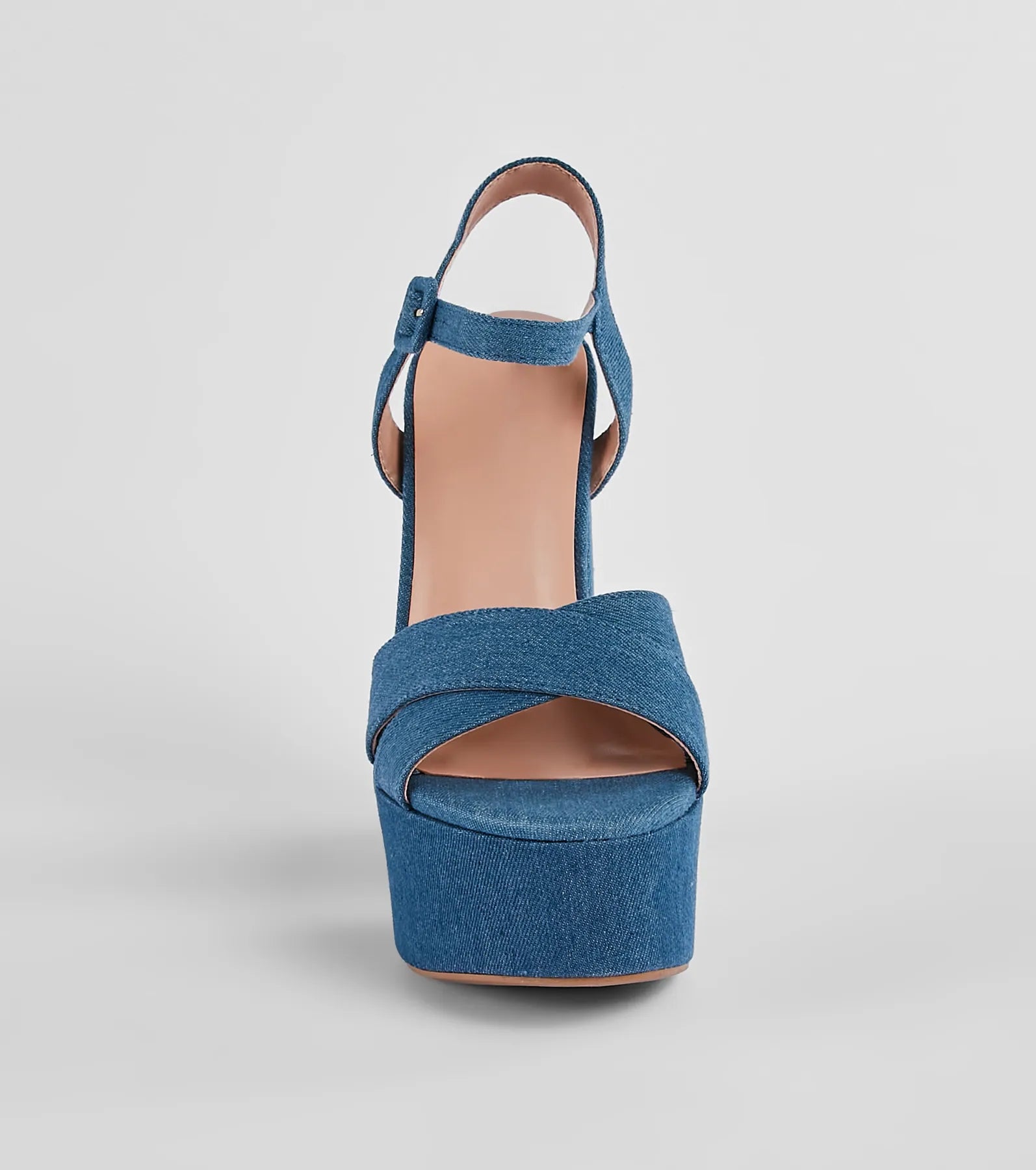 Premium Denim Platform Block Heels - Ultimate Style Statement