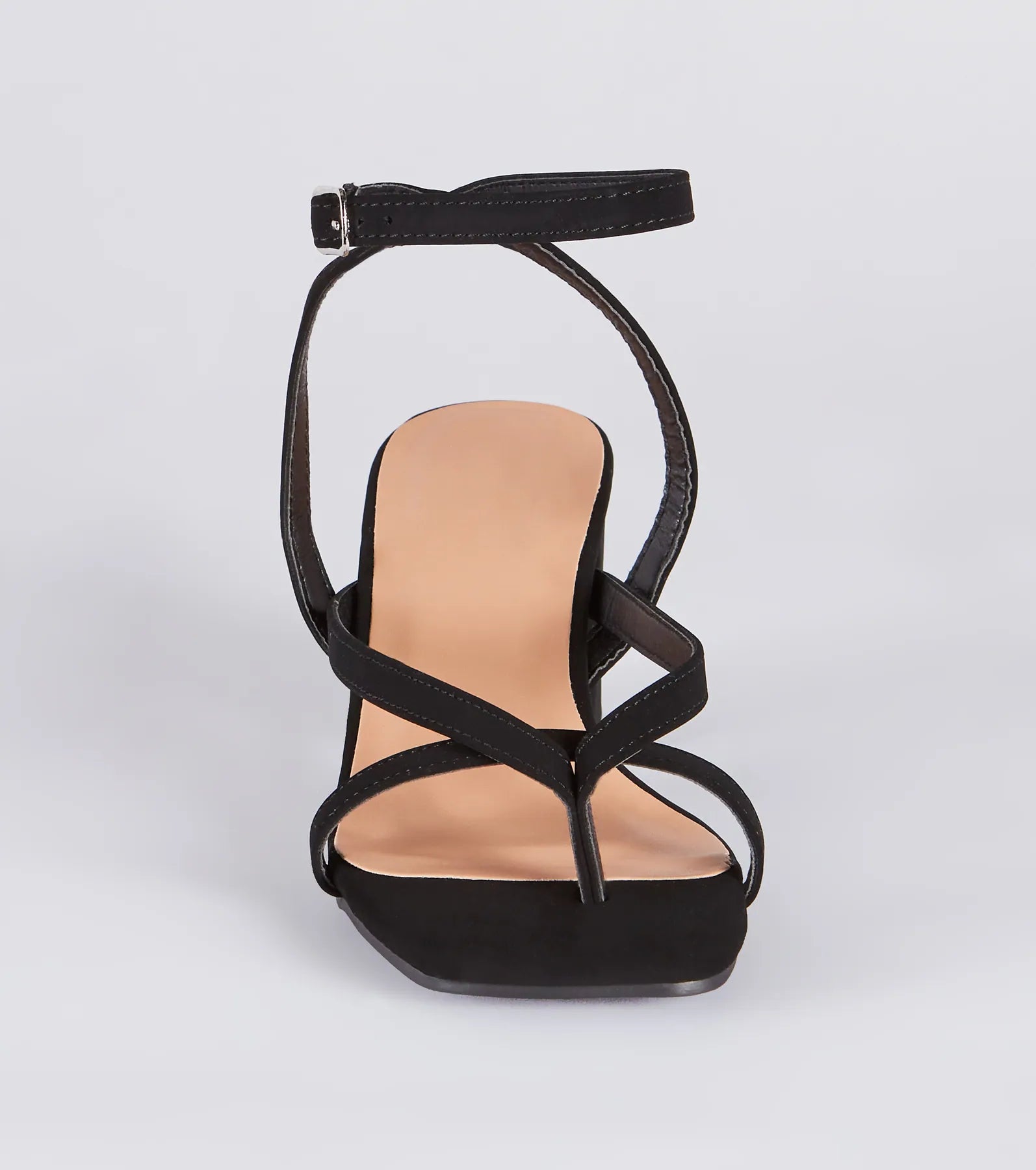 Premium Nubuck Strappy Block Heels - Ultimate Style Upgrade