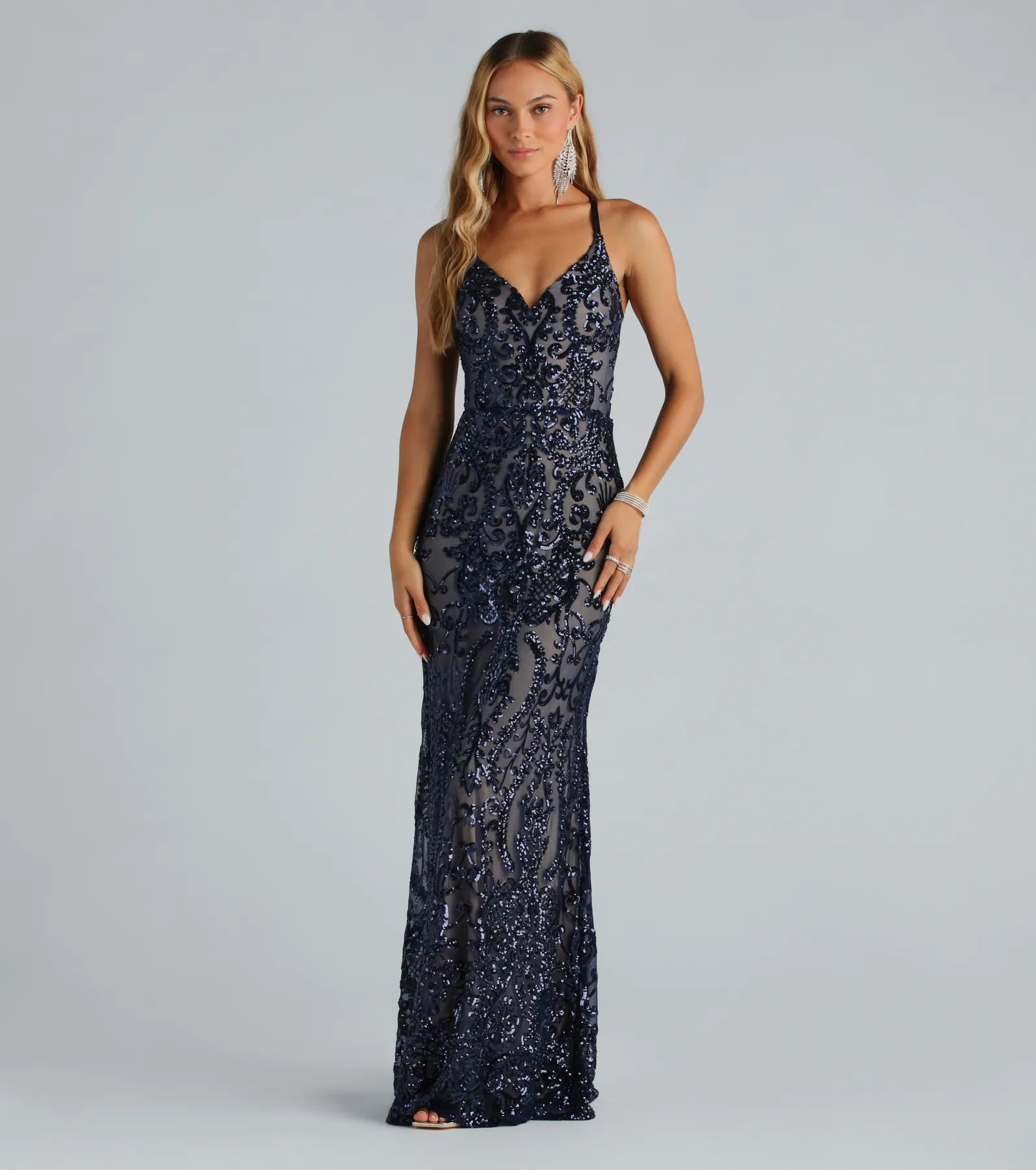 Ultimate Glam Karissa Sequin Mermaid Gown