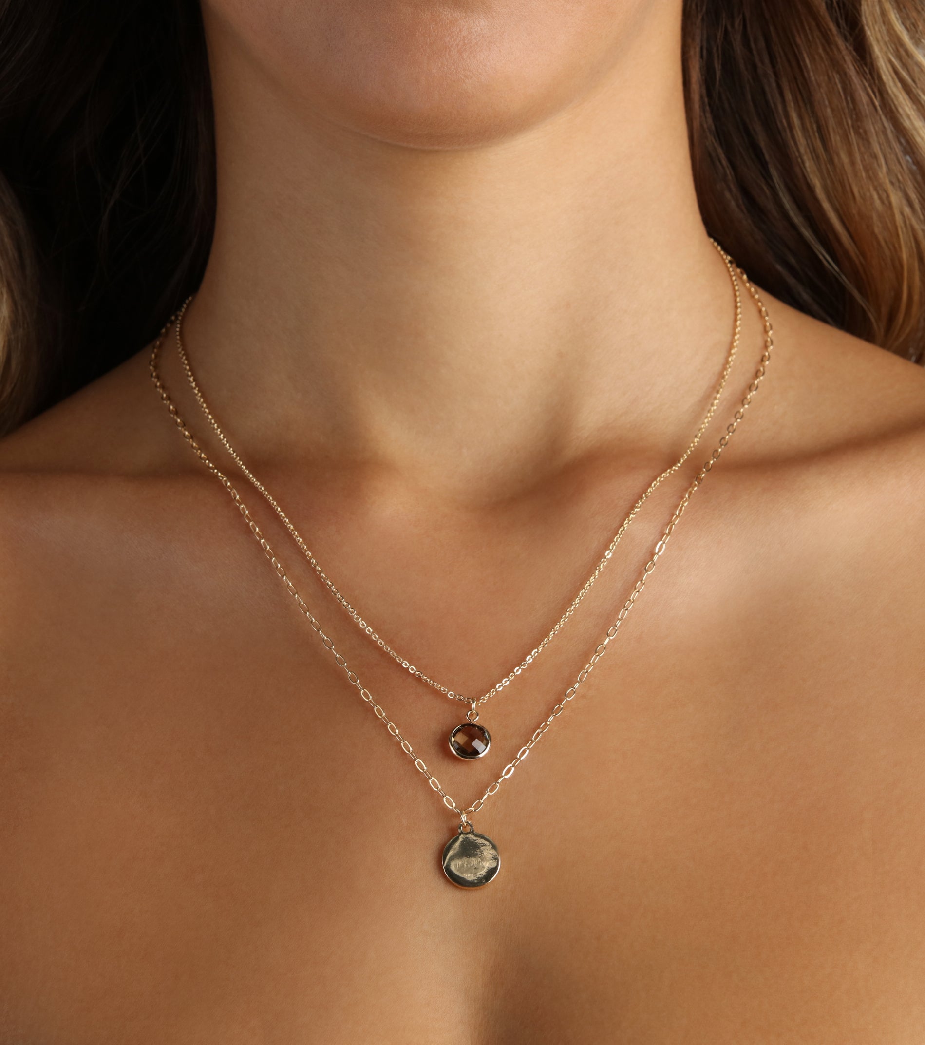 Premium Gemstone Charm Layered Necklace - Ultimate Dainty Glamour