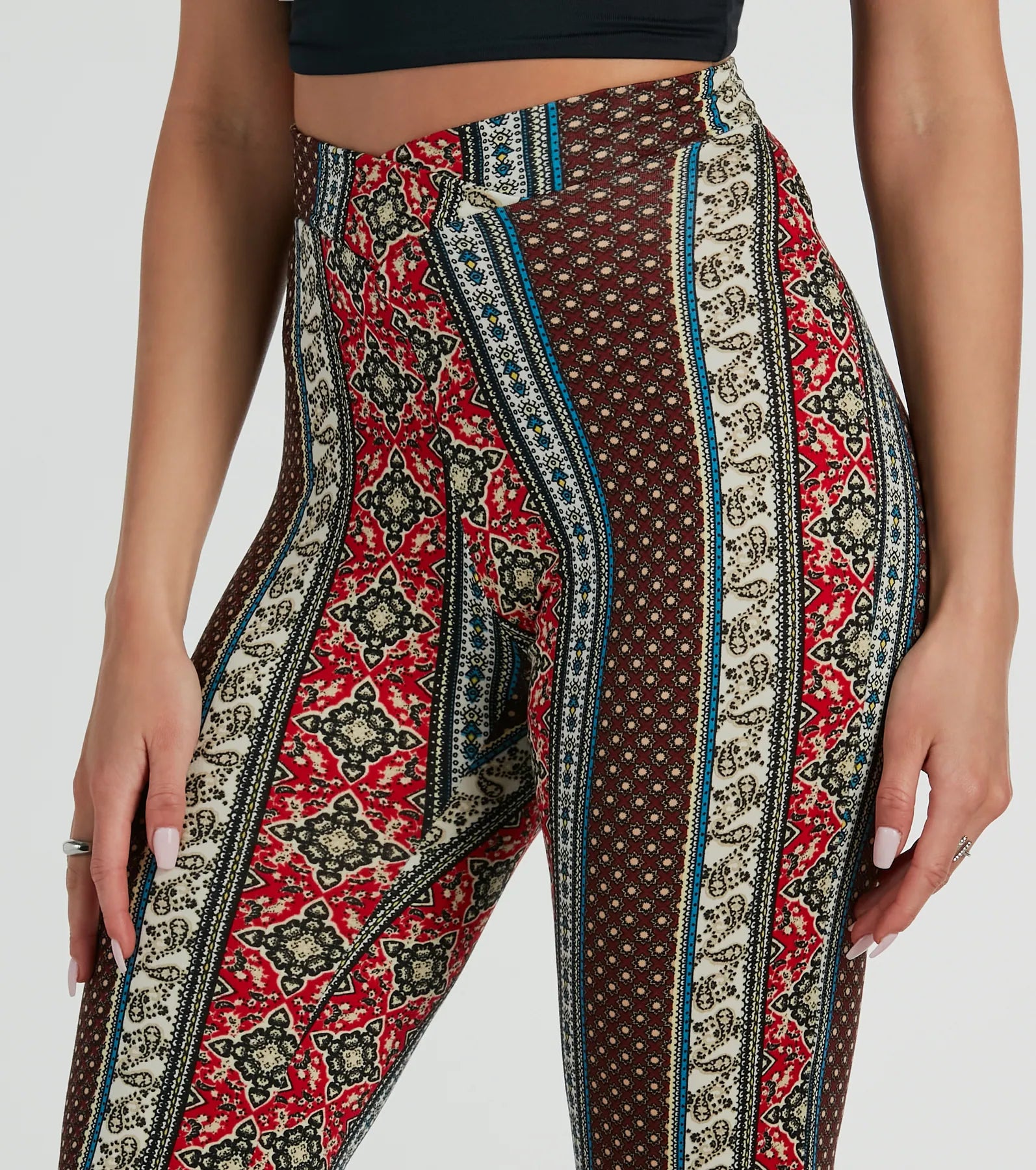 Ultimate Desert Wanderer Wrap Waist Boho Flare Pants