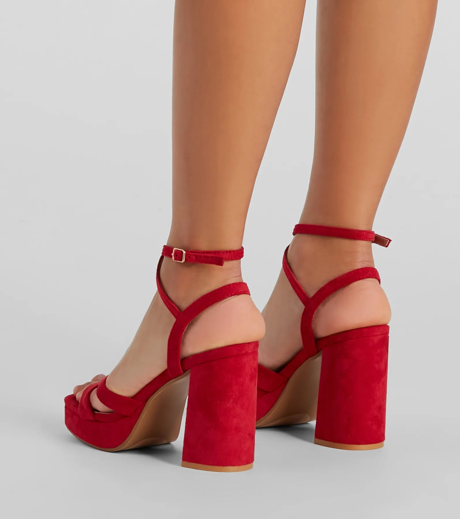 Ultimate Statement Maker Strappy Platform Block Heels