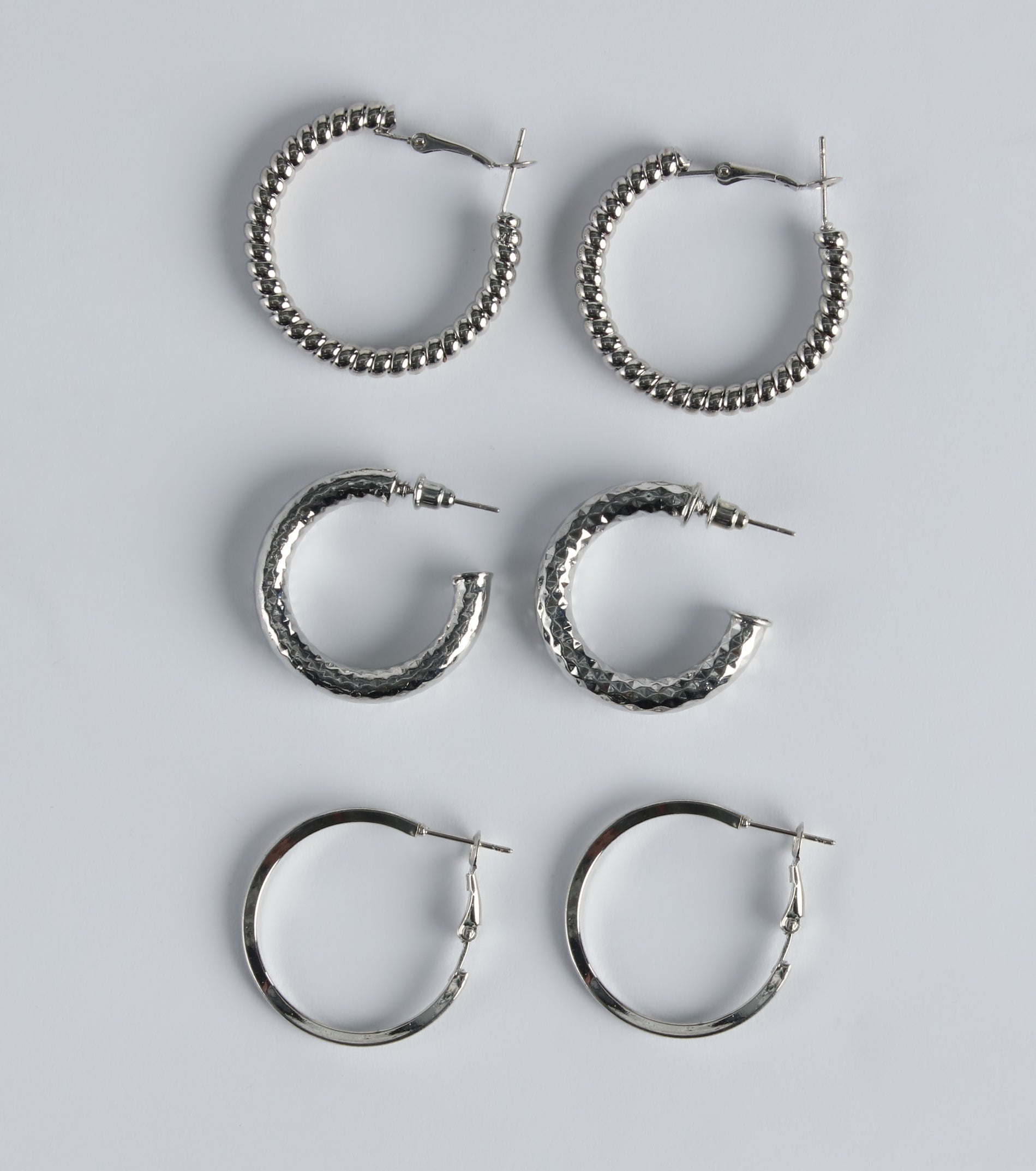 Ultimate Bold Attitude Hoop Earrings Trio Set