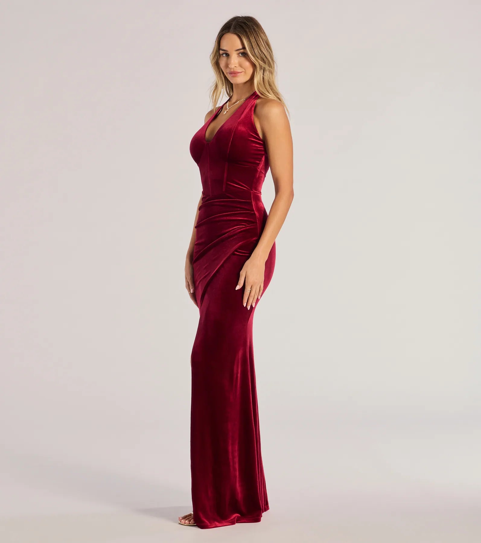 Premium Winnie Velvet Corset Mermaid Dress - Ultimate Formal Elegance