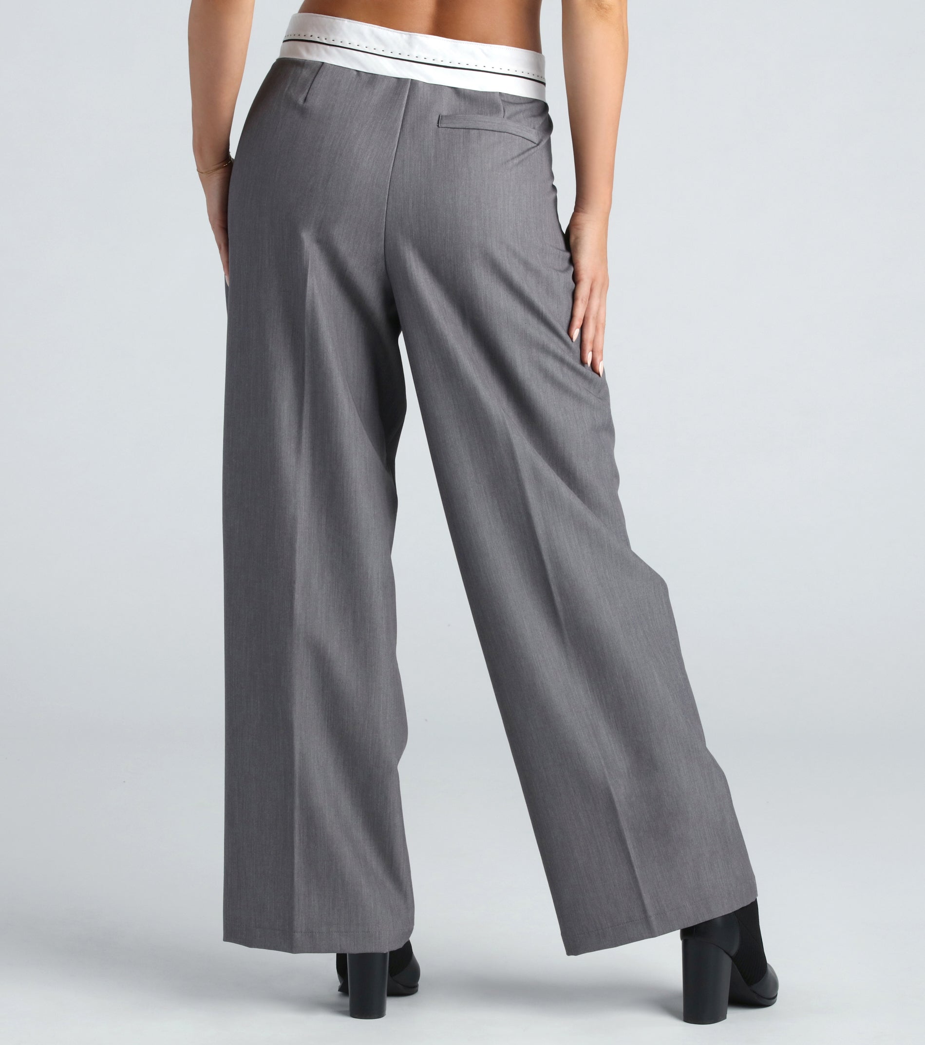 Ultimate Cool-Girl Confidence High-Waist Trouser Pants