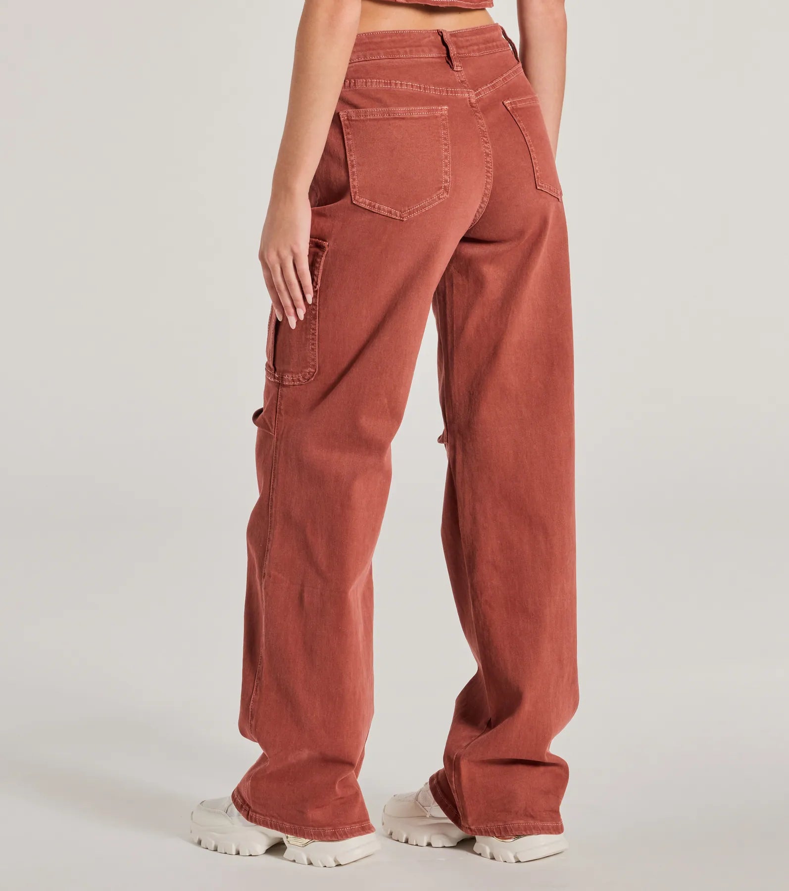 Ultimate Cool Girl High-Rise Cargo Denim Pants