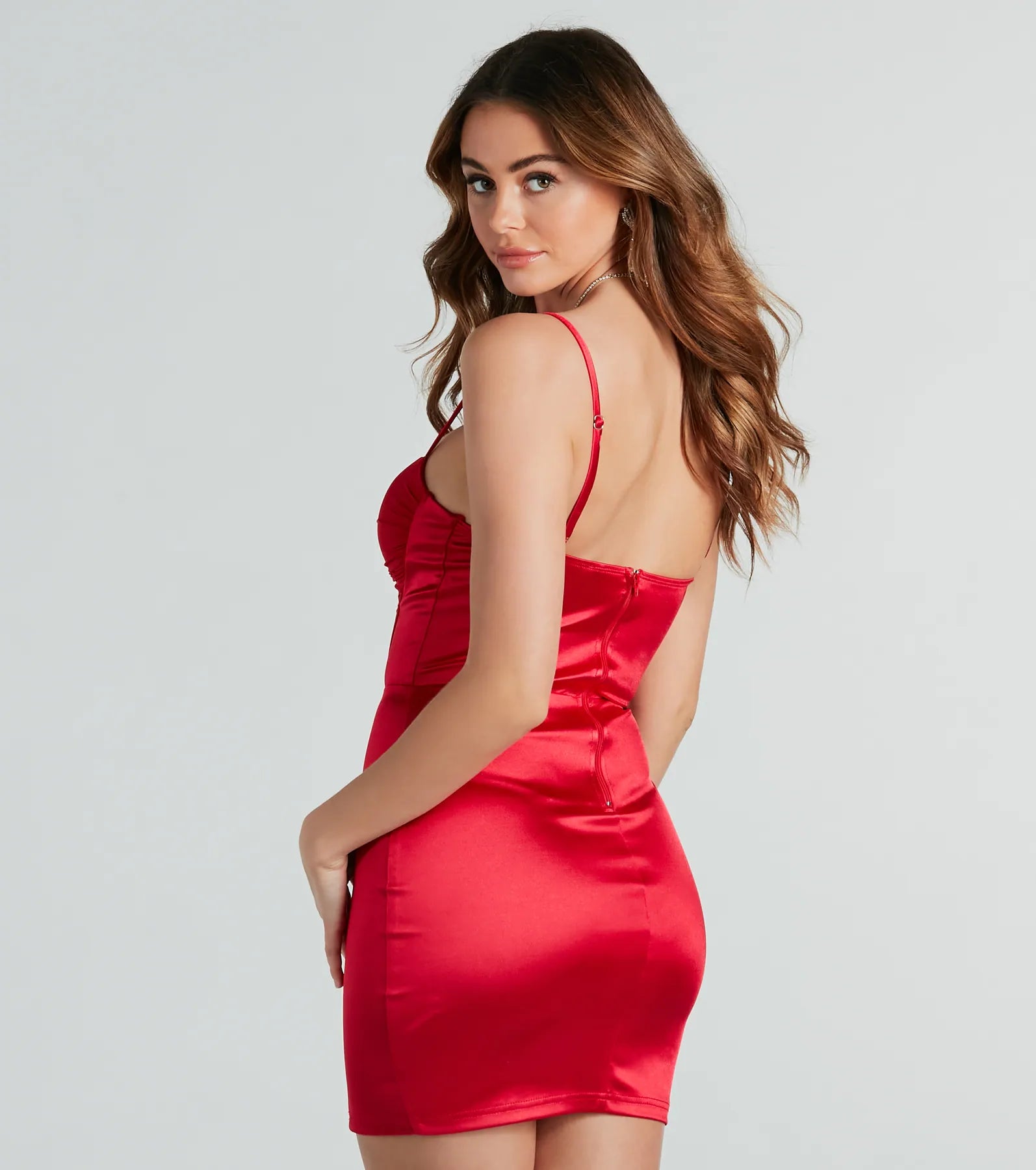 Ultimate Snatched Satin Corset Dress - Sexy Bodycon Mini