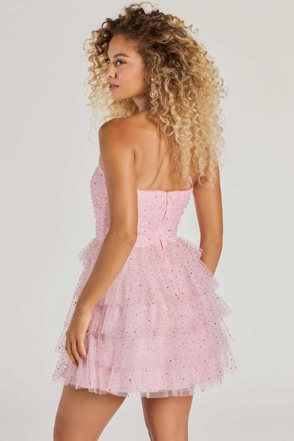 Ultimate Glam Rhinestone A-Line Party Dress