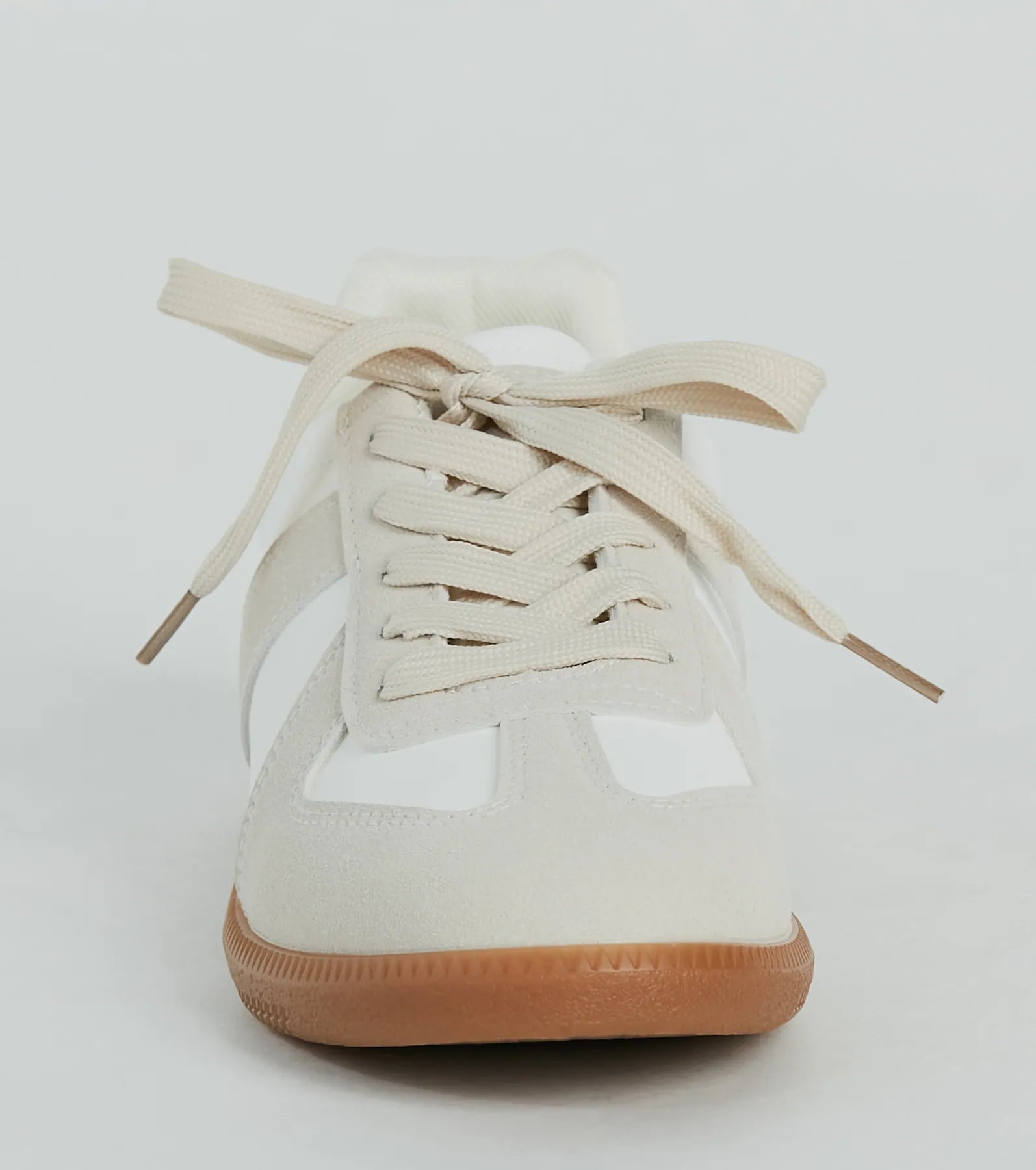 Premium Faux Leather & Suede Sneakers - Ultimate Style Upgrade