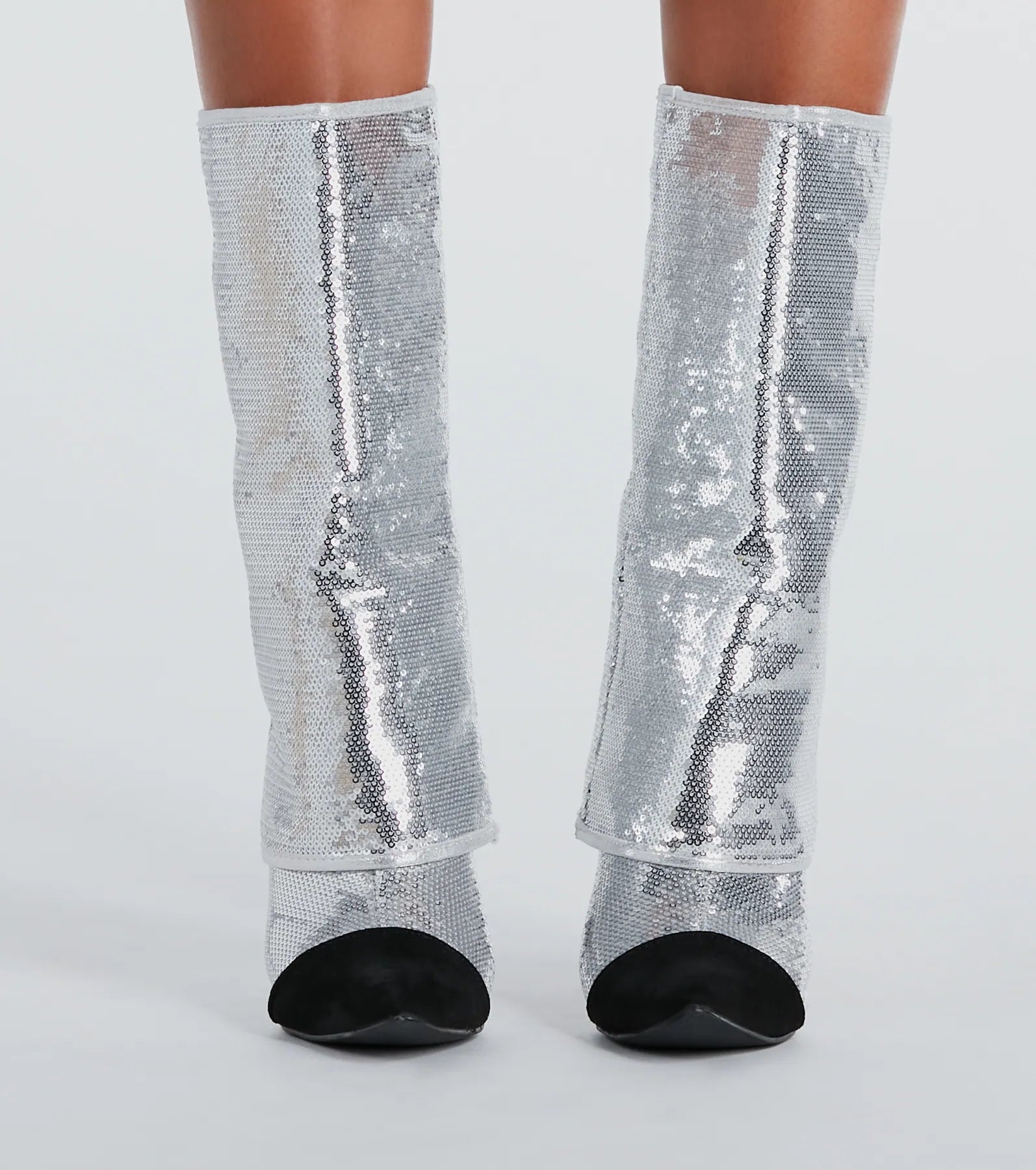 Ultimate Glam Sequin Stiletto Boots for Girls' Night Out