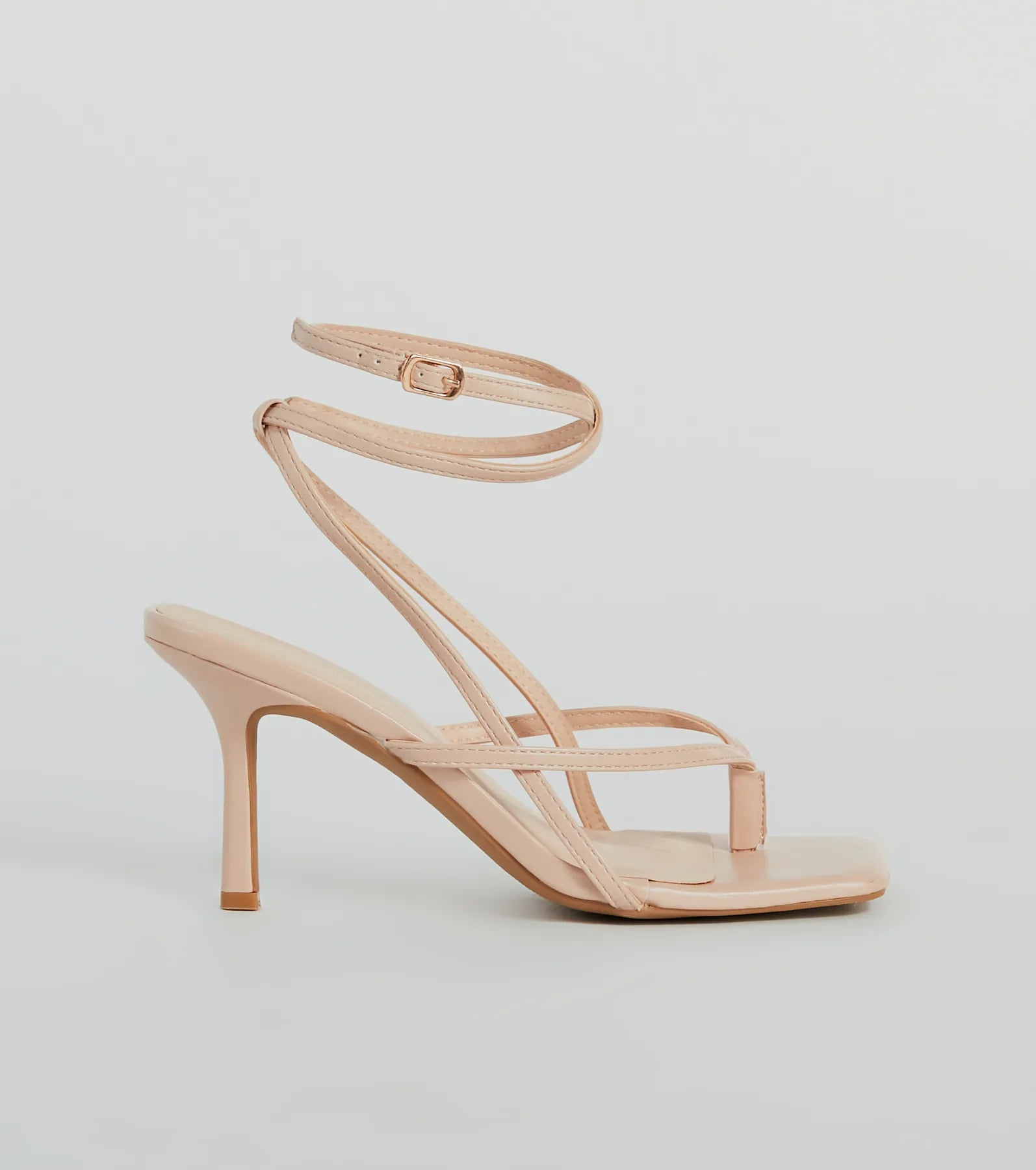 Ultimate Glam Strappy Stiletto Sandals - Eye-Catching Style