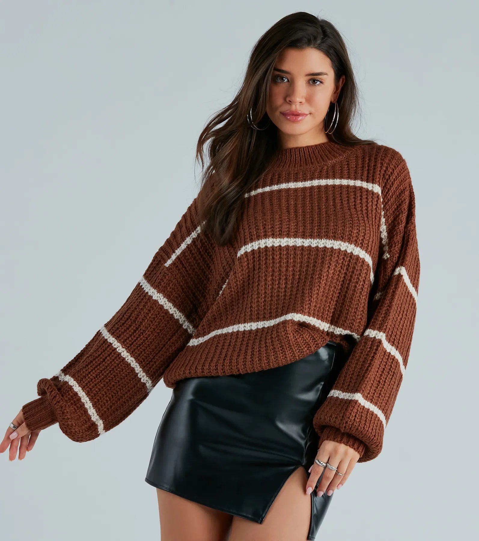 Ultimate Comfort Striped Oversized Sweater